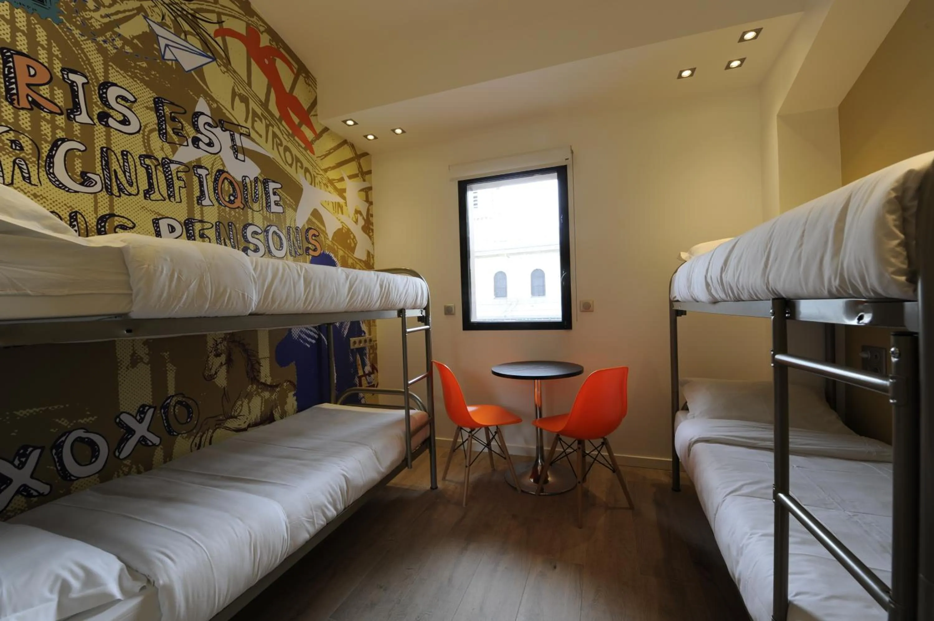 Photo of the whole room, Bed in The 3 Ducks Eiffel Tower by Hiphophostels