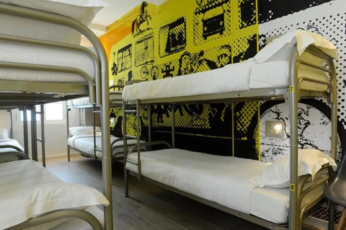 Bedroom, Bed in The 3 Ducks Eiffel Tower by Hiphophostels
