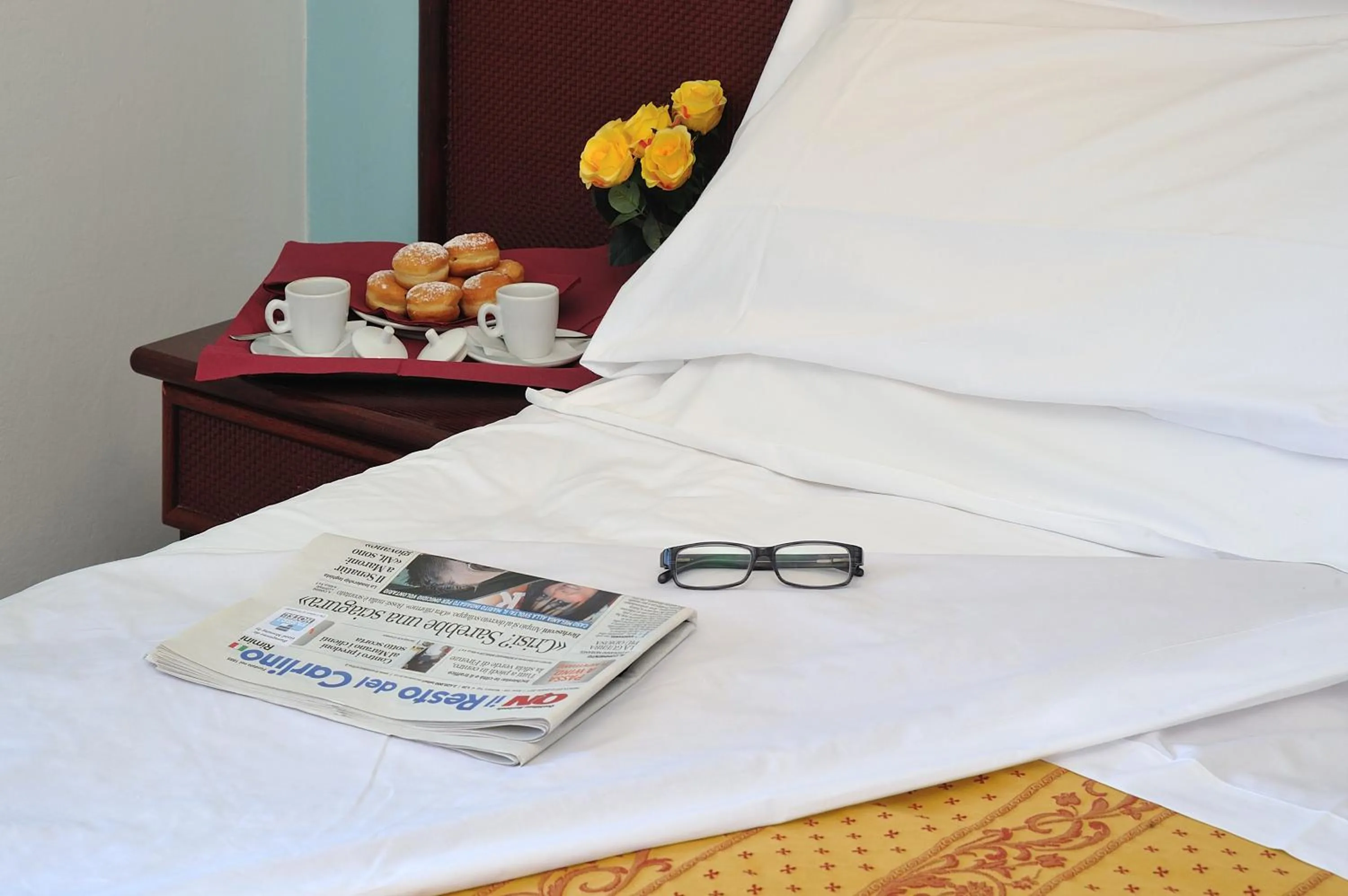 Bed in Hotel Vittoria