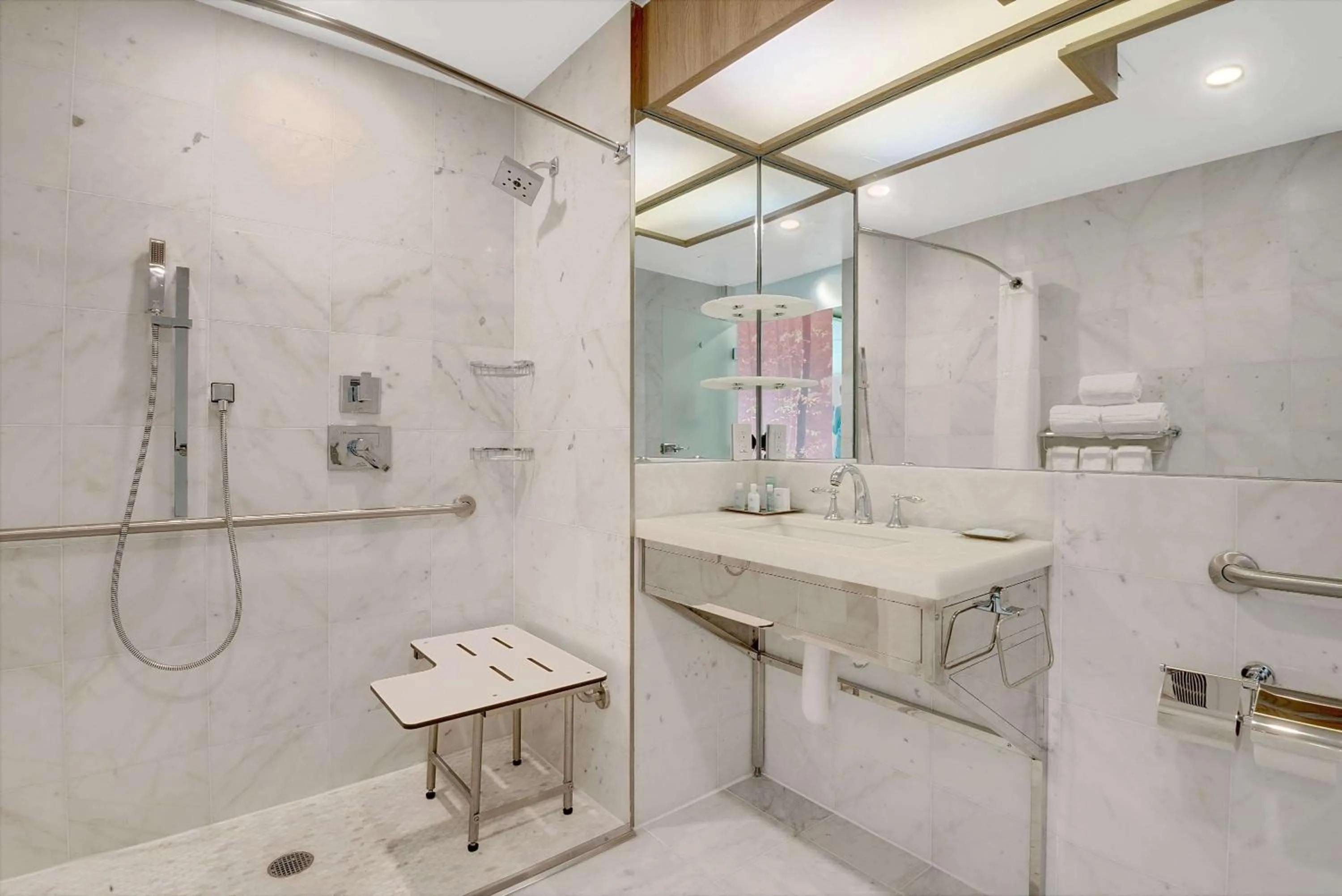 Bathroom in Wyndham Garden Brooklyn Sunset Park