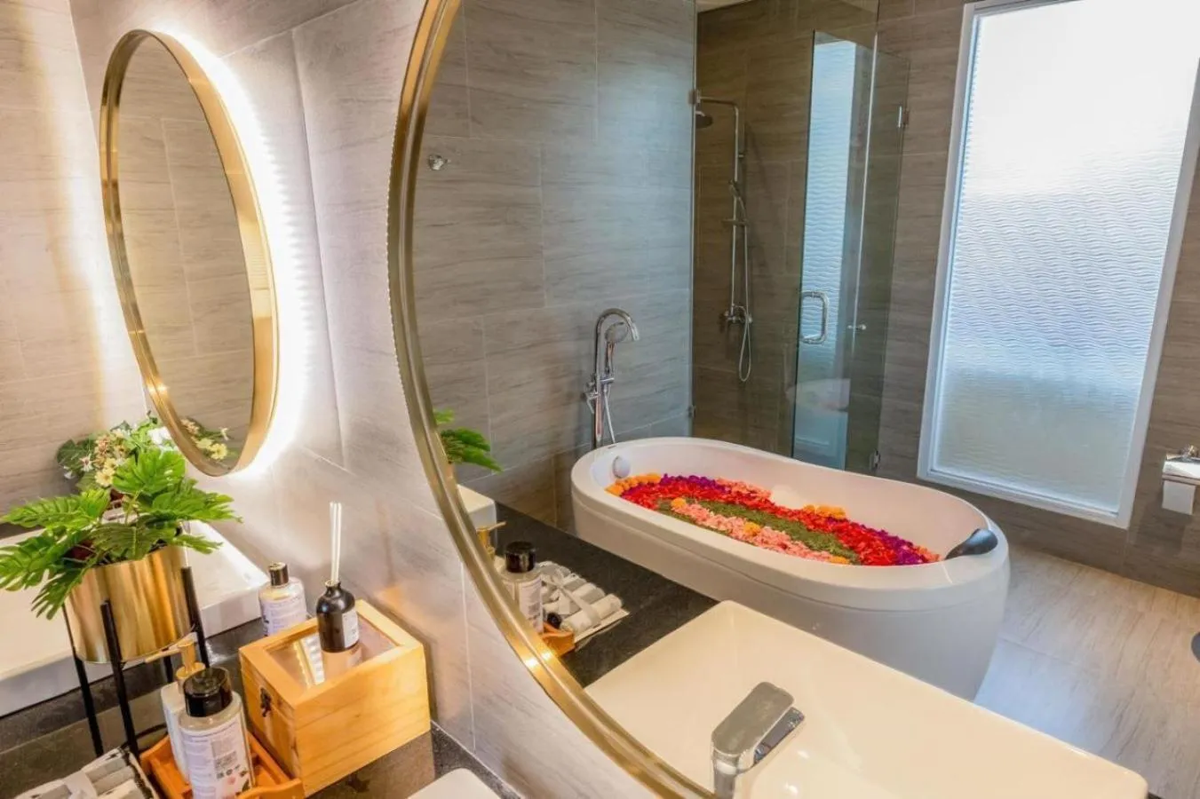 Bathroom in D'Kamboja Villa Nusa Dua