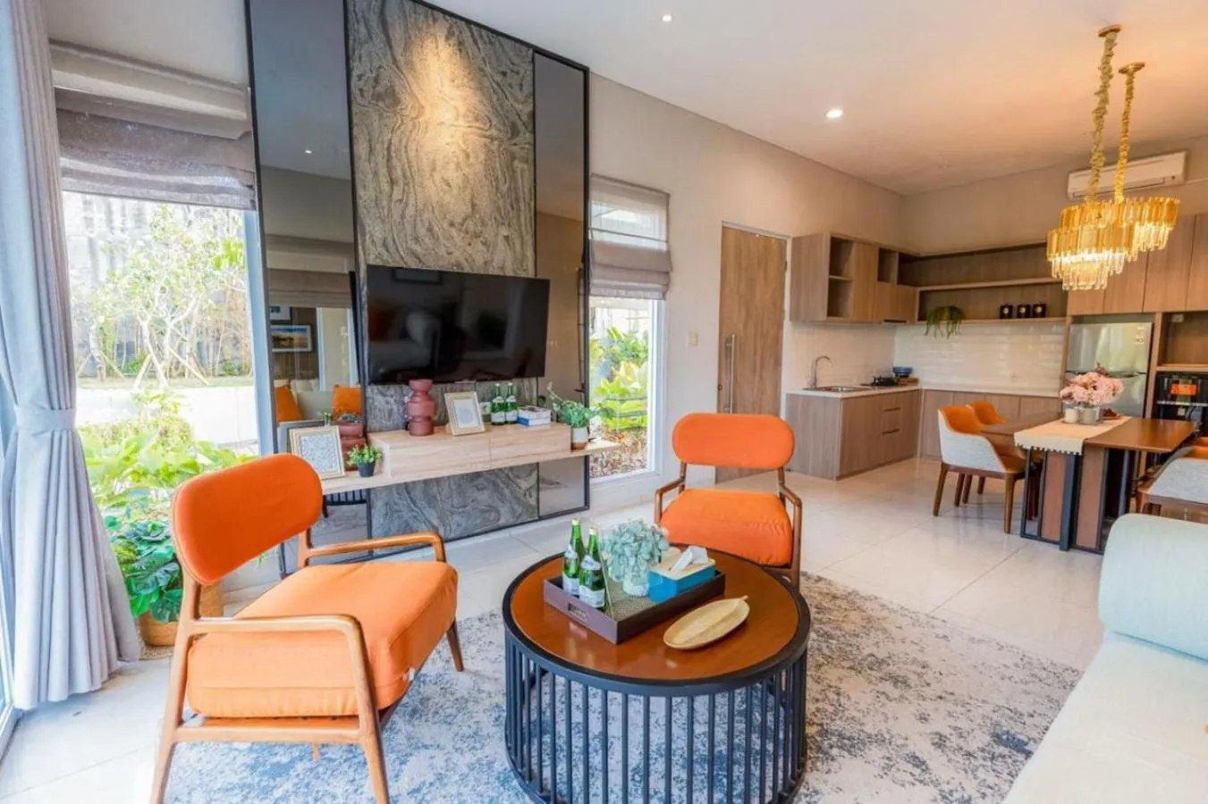 Living room in D'Kamboja Villa Nusa Dua