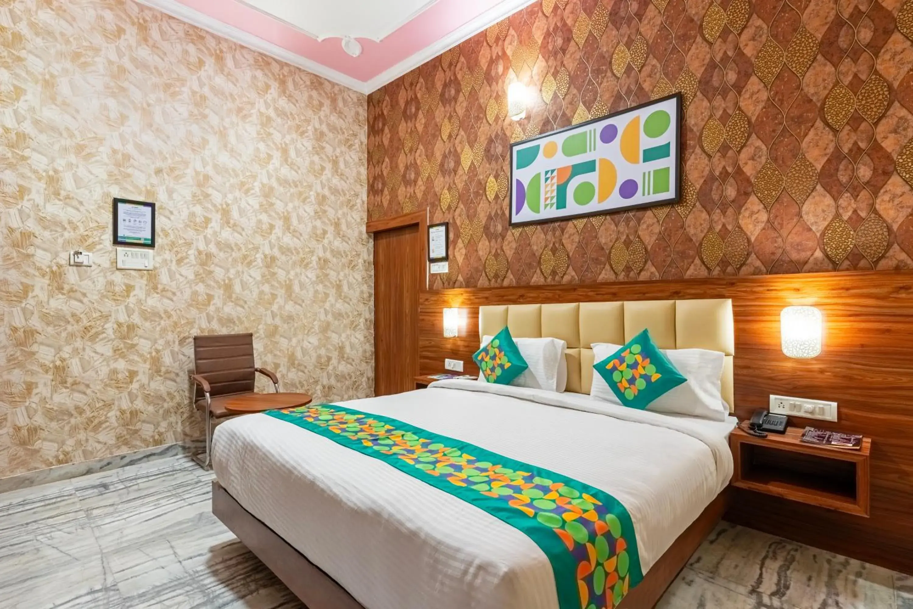 Bedroom, Bed in Treebo Una Regency - Near AIIMS Patna Bedroom, Bed in Treebo Una Regency - Near AIIMS Patna