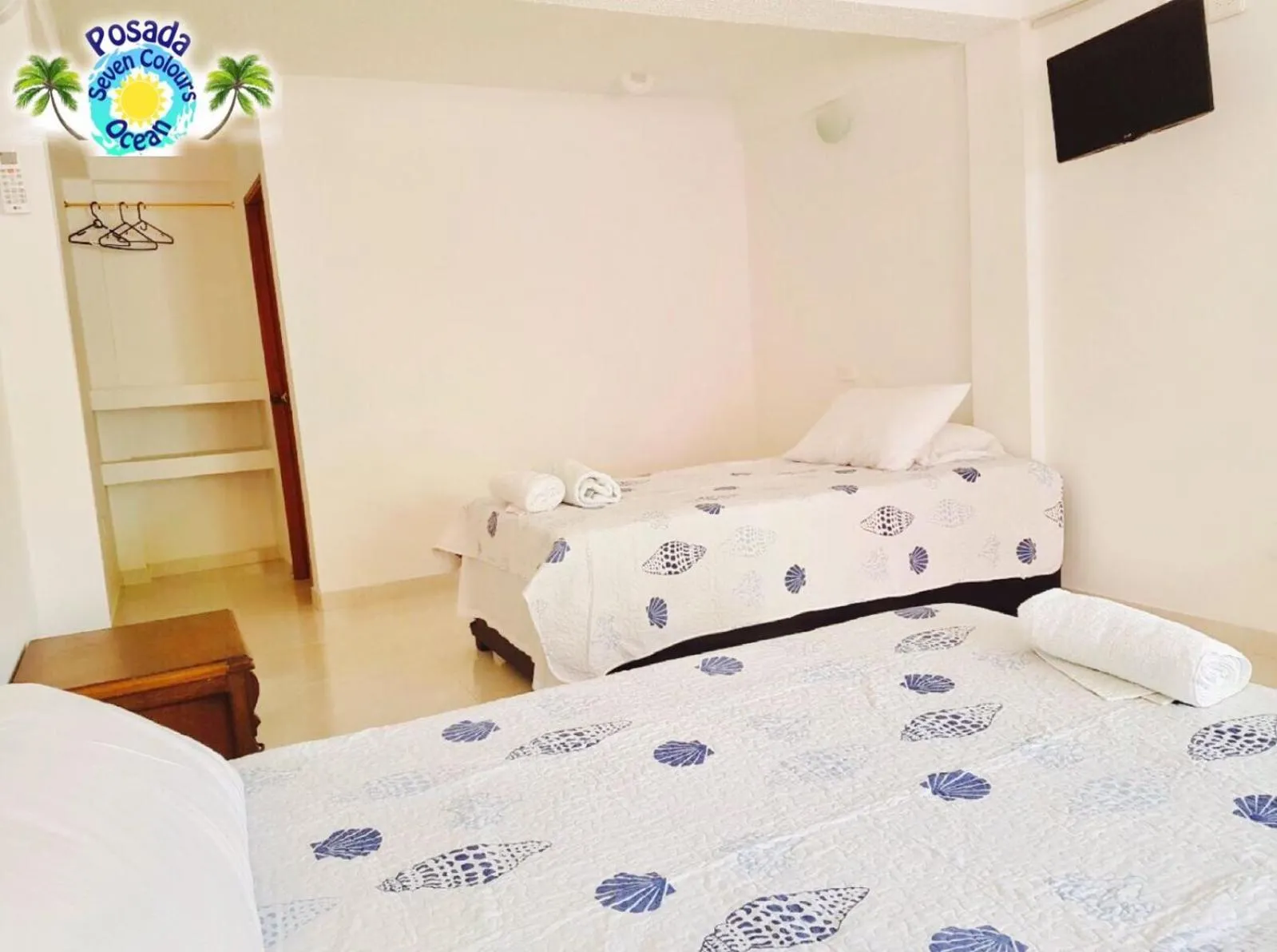 Bed in Posada Seven Colours Ocean