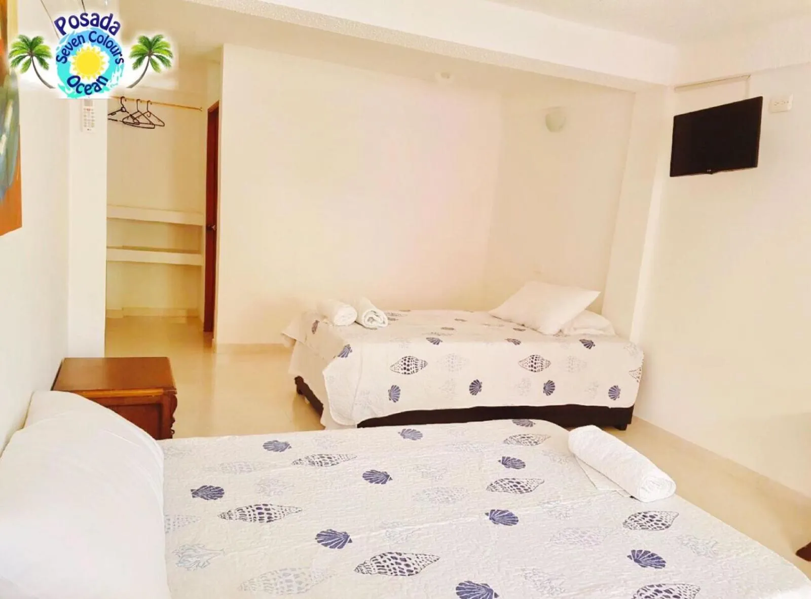 Bed in Posada Seven Colours Ocean