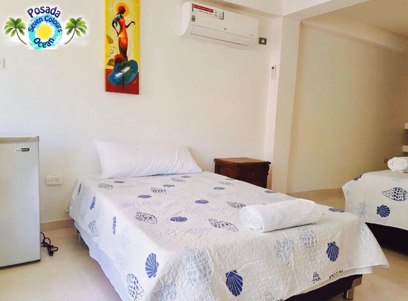 Bedroom, Bed in Posada Seven Colours Ocean
