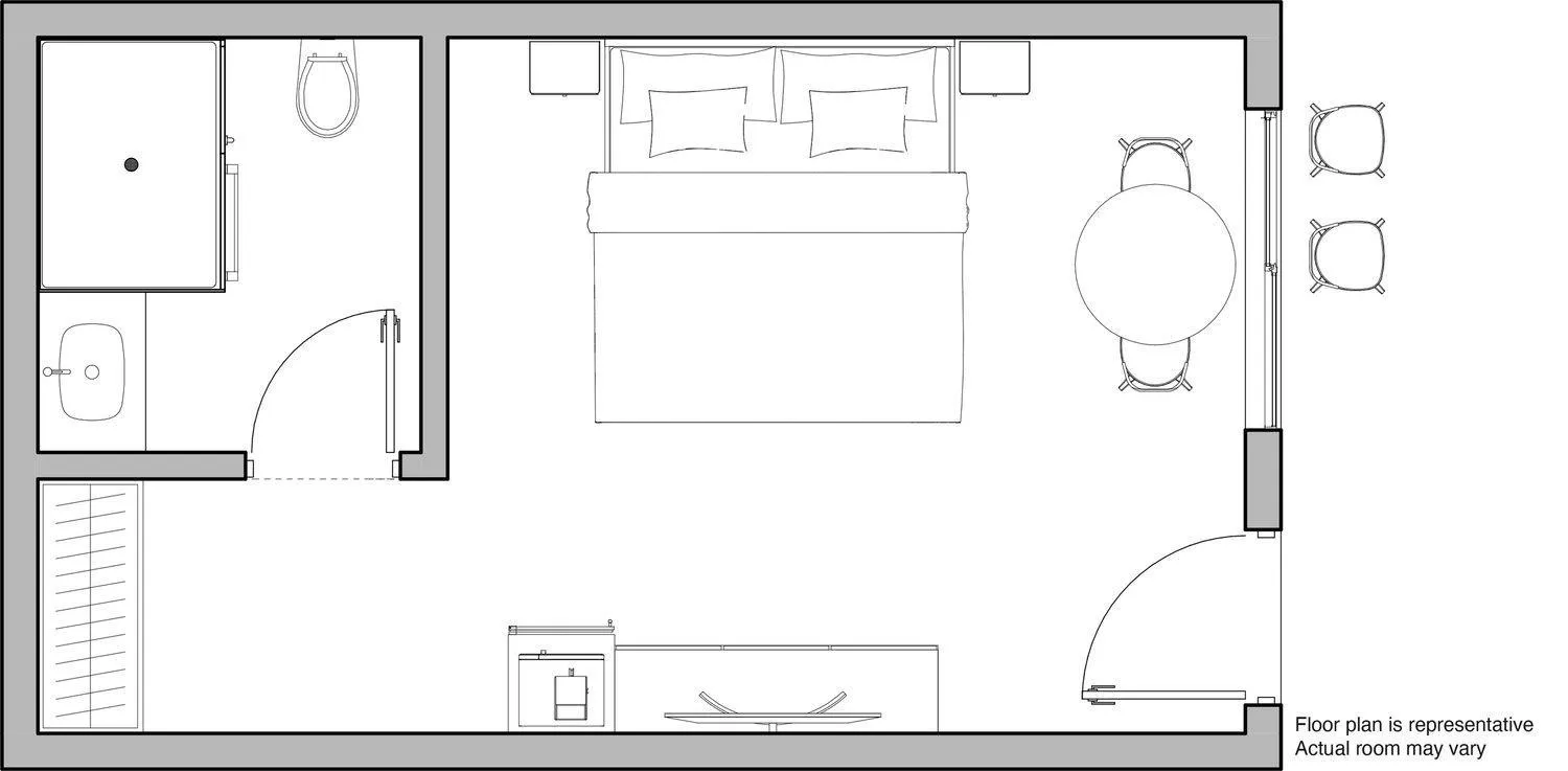 Floor plan in Aqua Beach Hotel