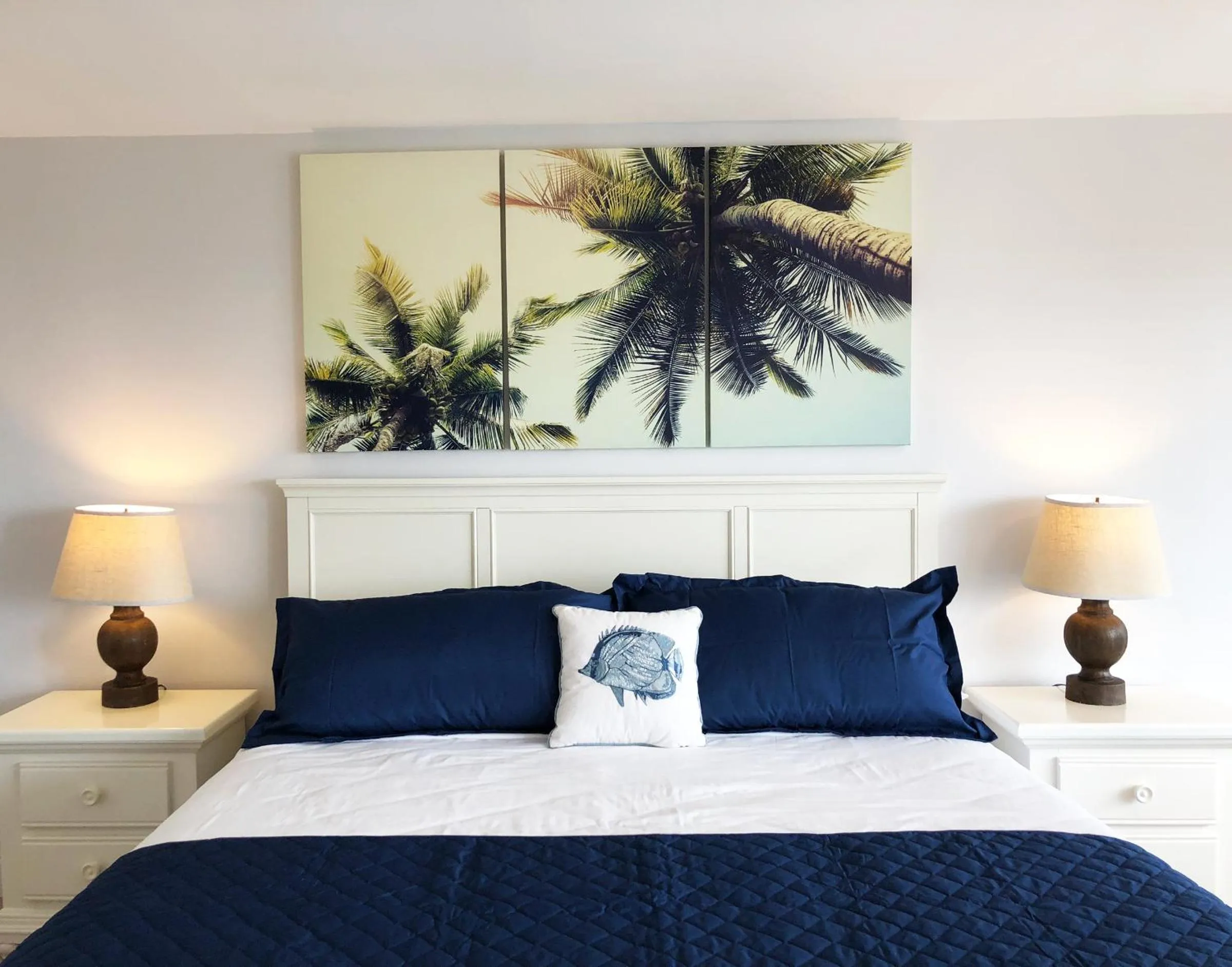 Bed in Aqua Beach Hotel