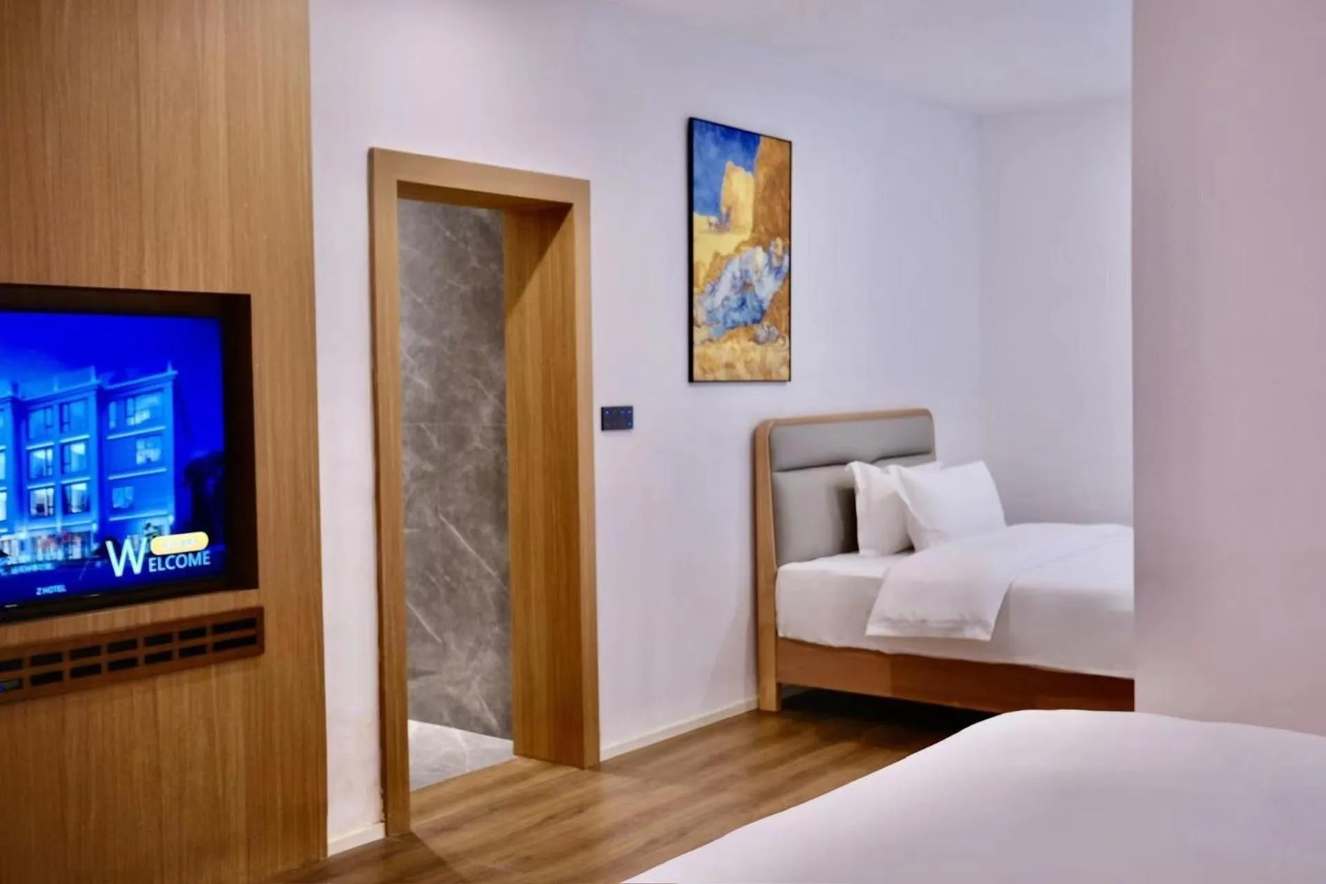 Bed in Z HOTEL- Qingchengshan