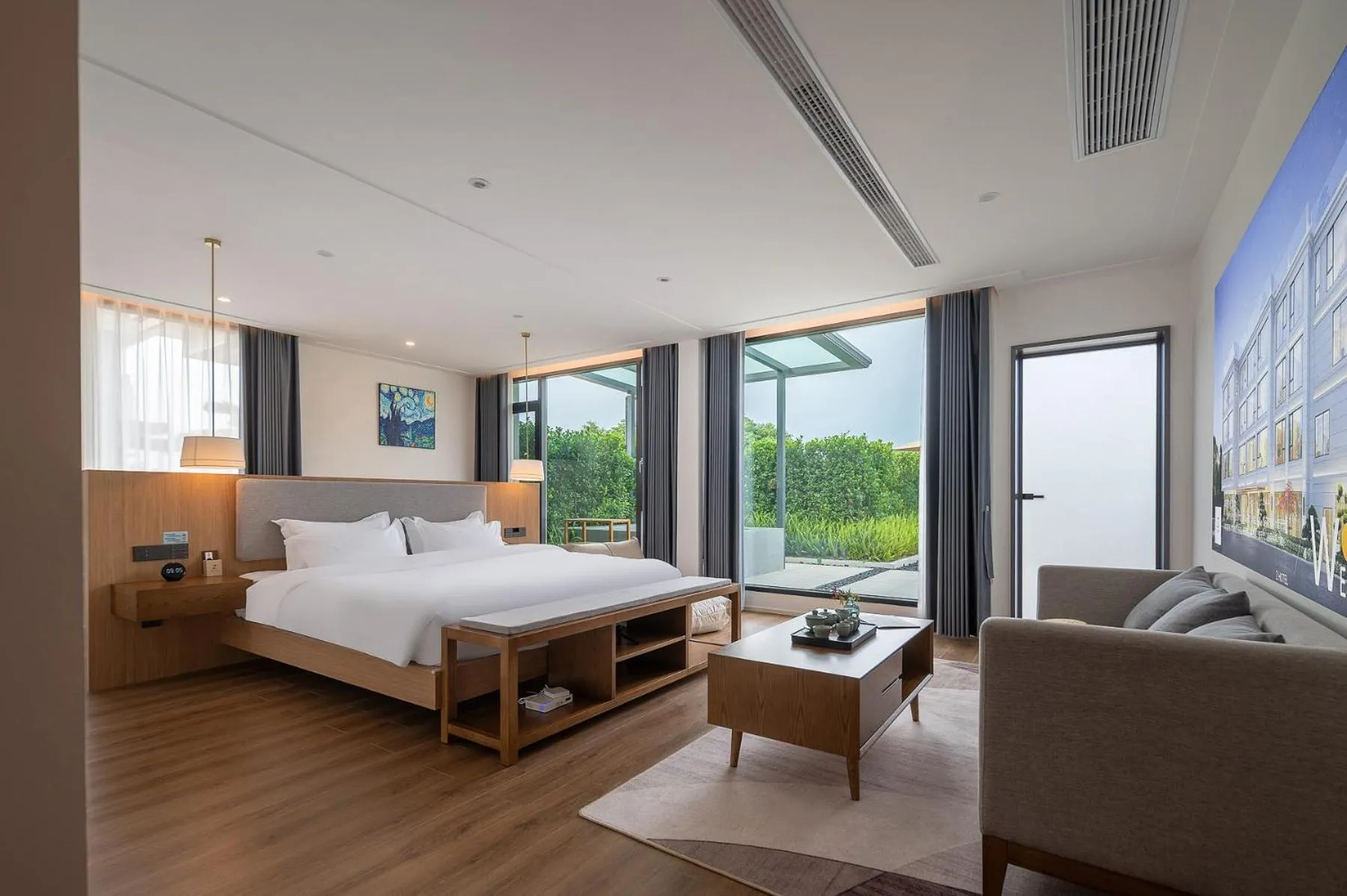 Seating area, Bed in Z HOTEL- Qingchengshan