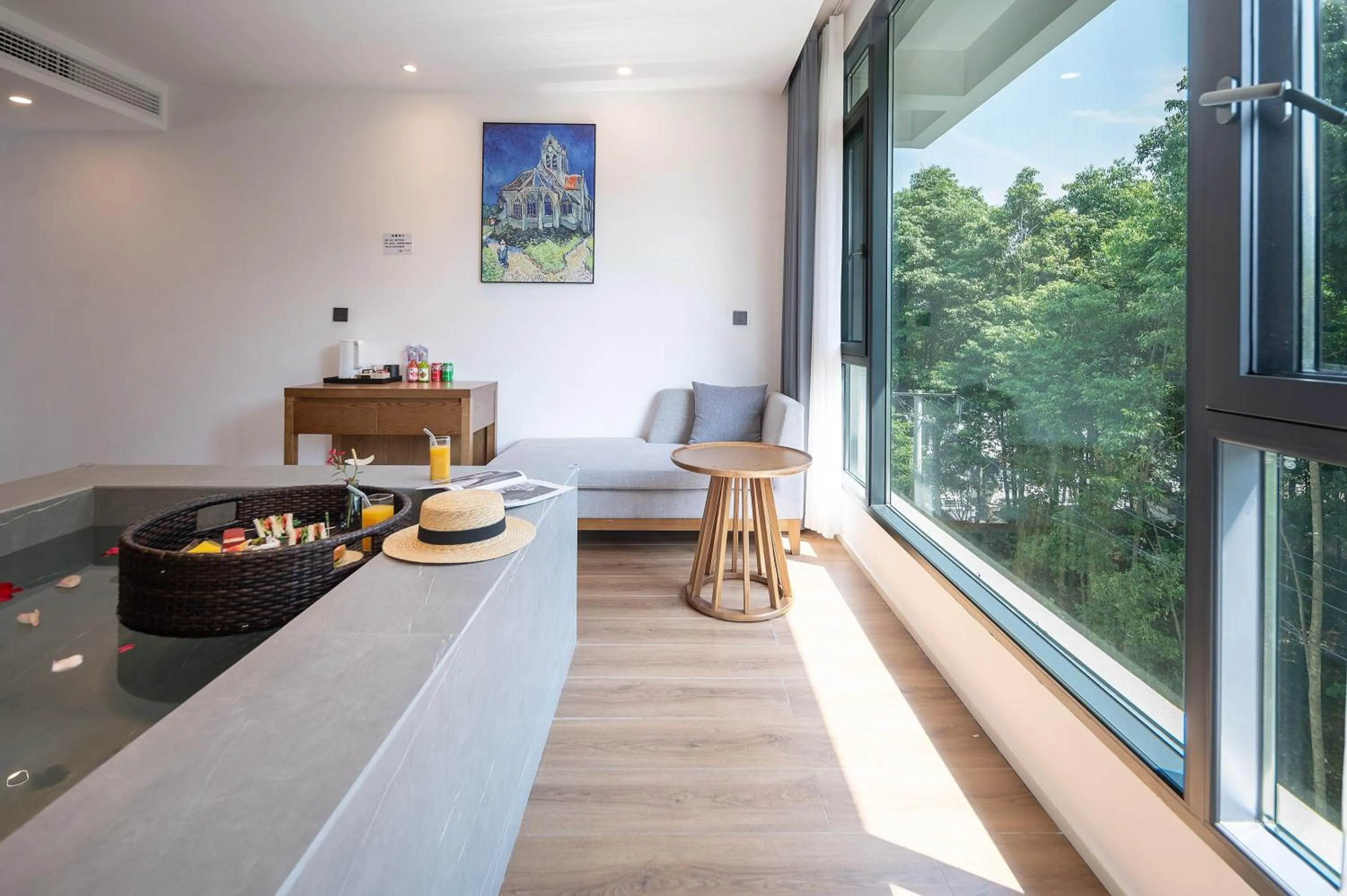 Living room in Z HOTEL- Qingchengshan