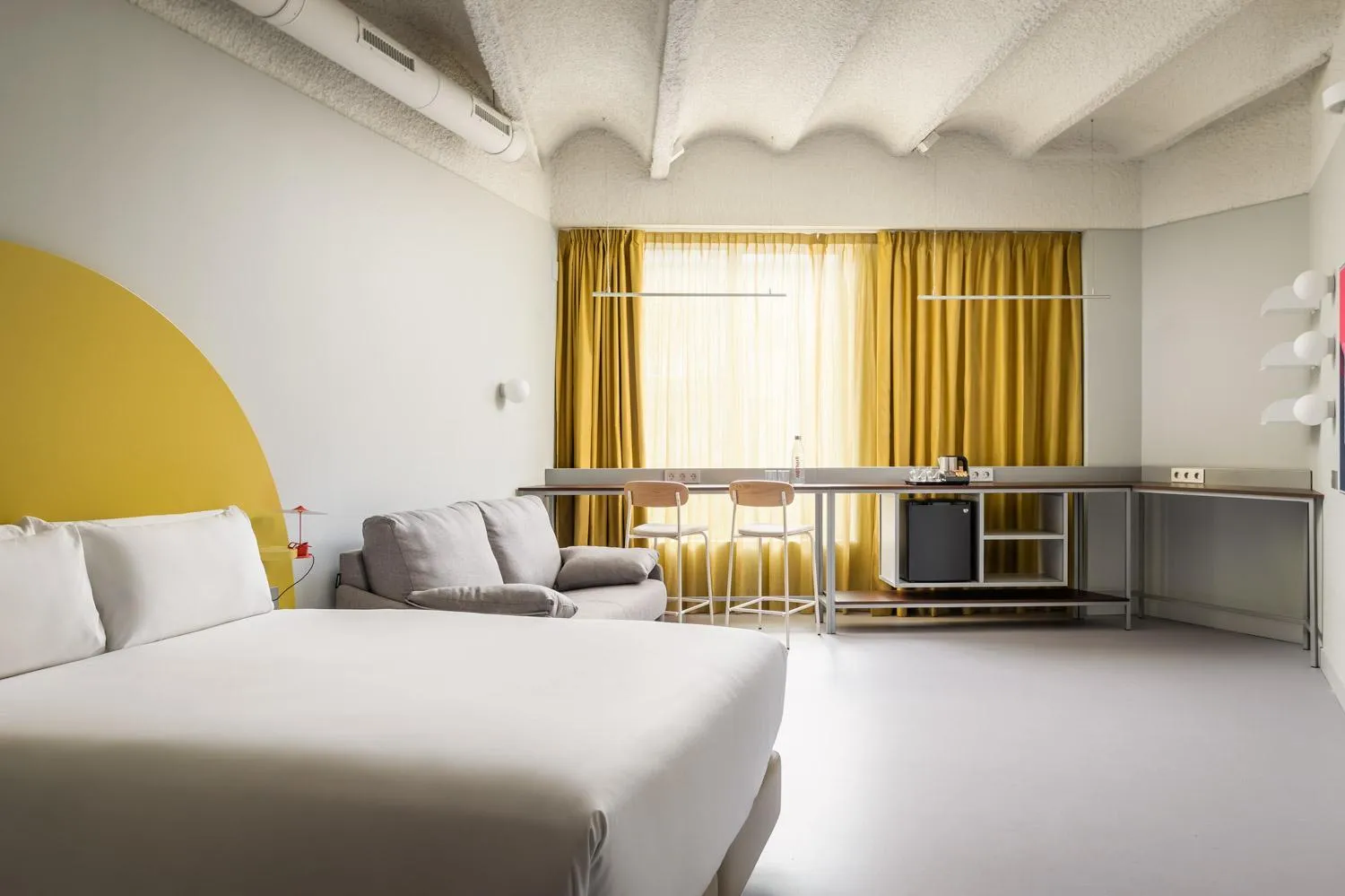 Bedroom, Bed in BYPILLOW Flamant