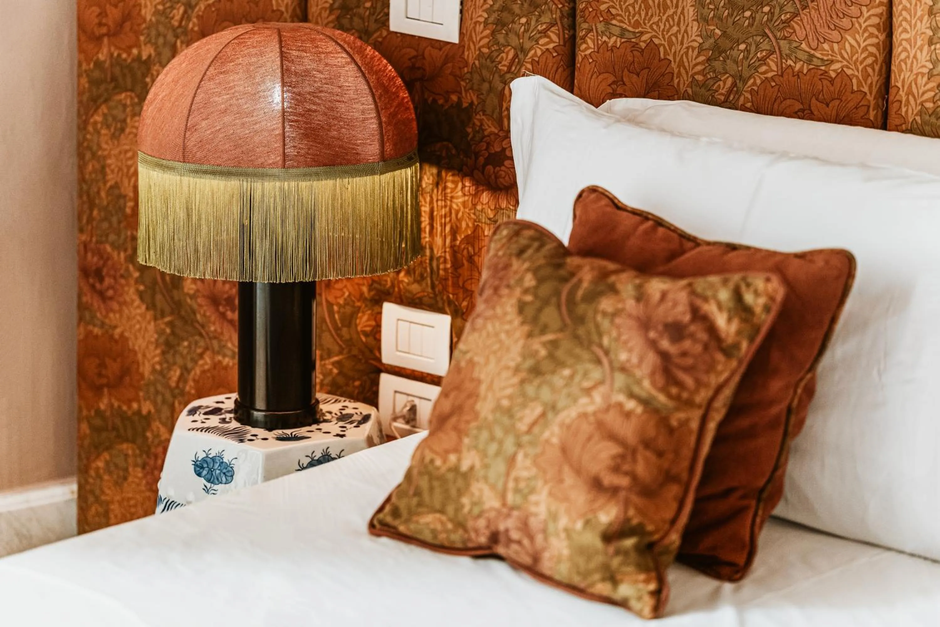 Decorative detail, Bed in Palazzo Flora