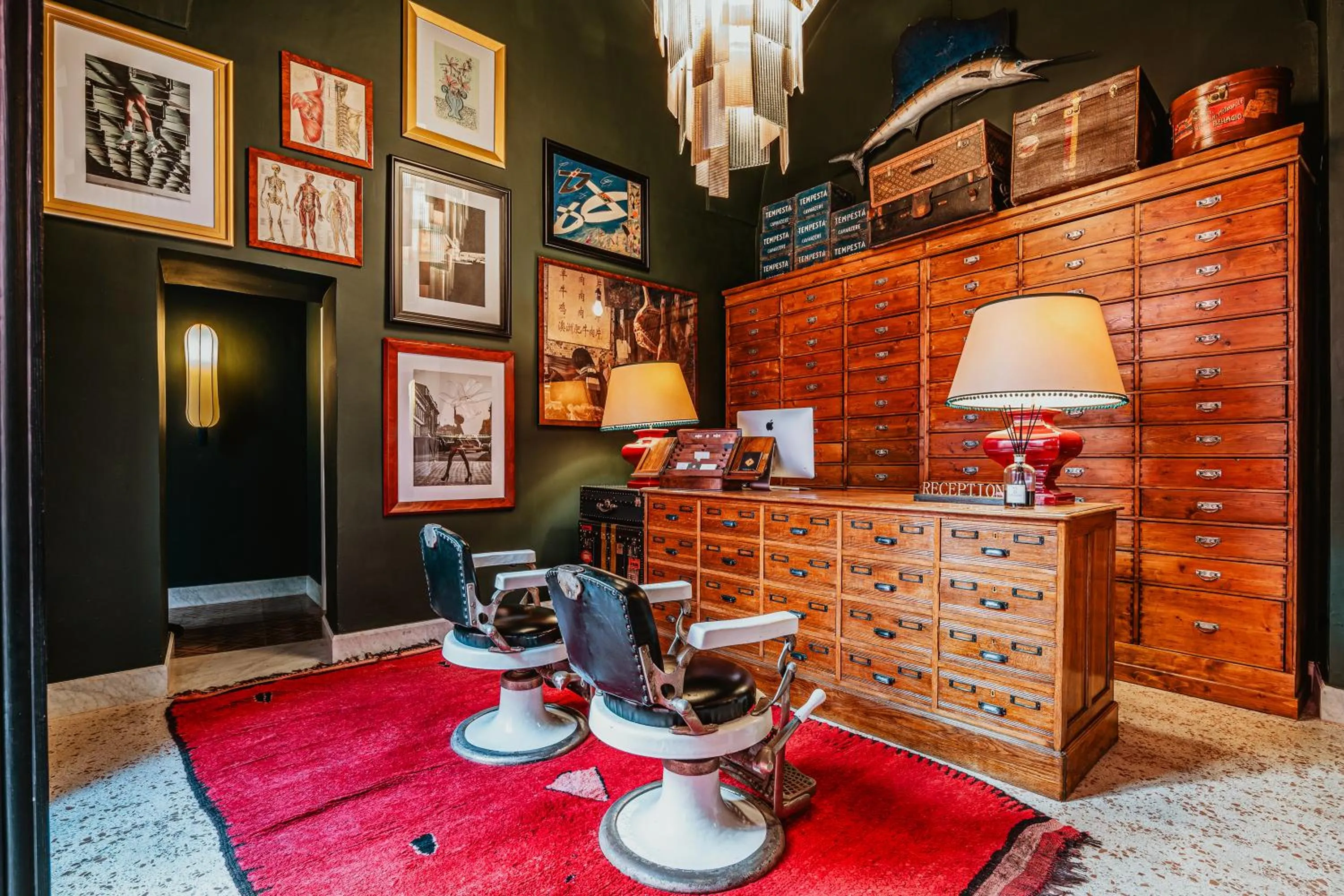 Lobby or reception in Palazzo Flora