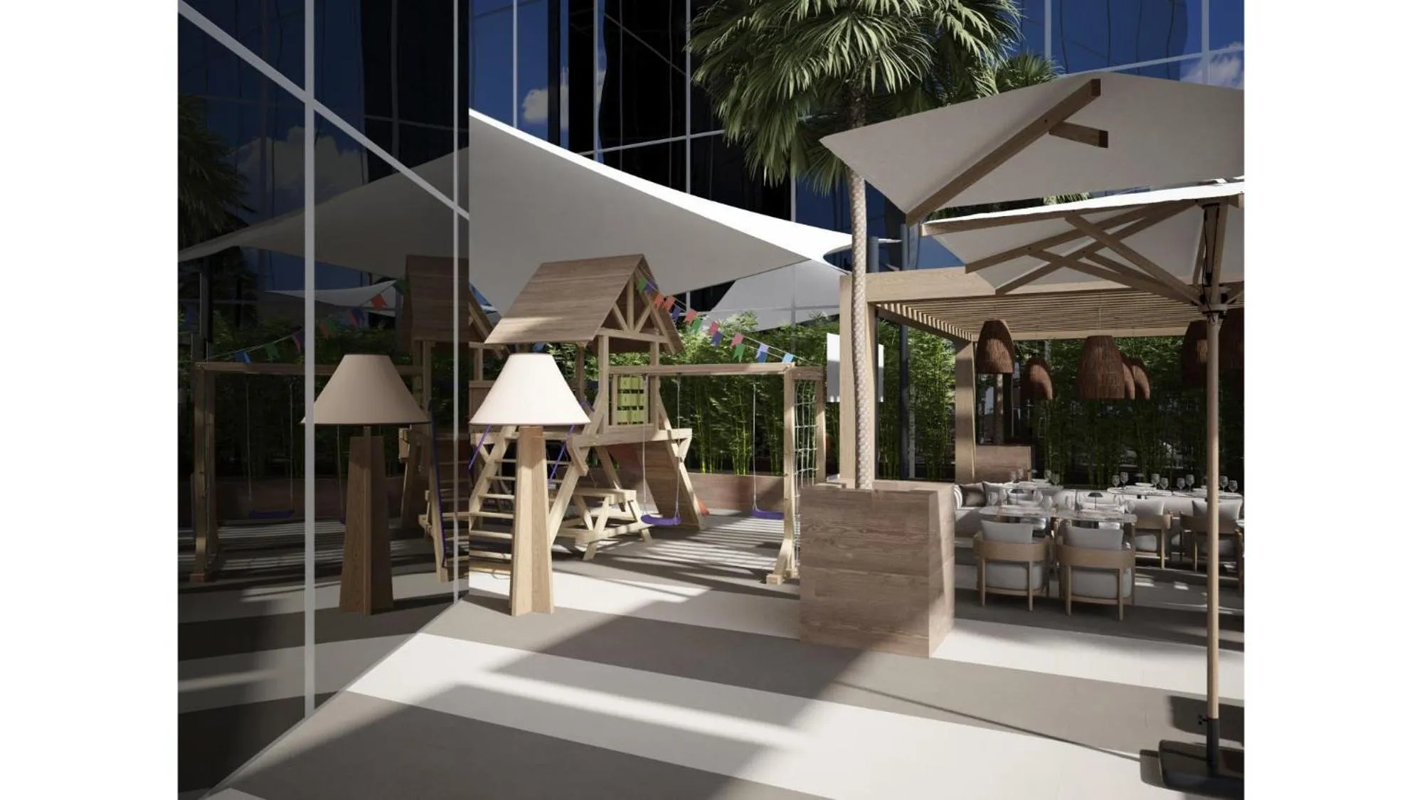 Children play ground in Hotel Local Dubai, Jumeirah Village Triangle, Autograph Collection