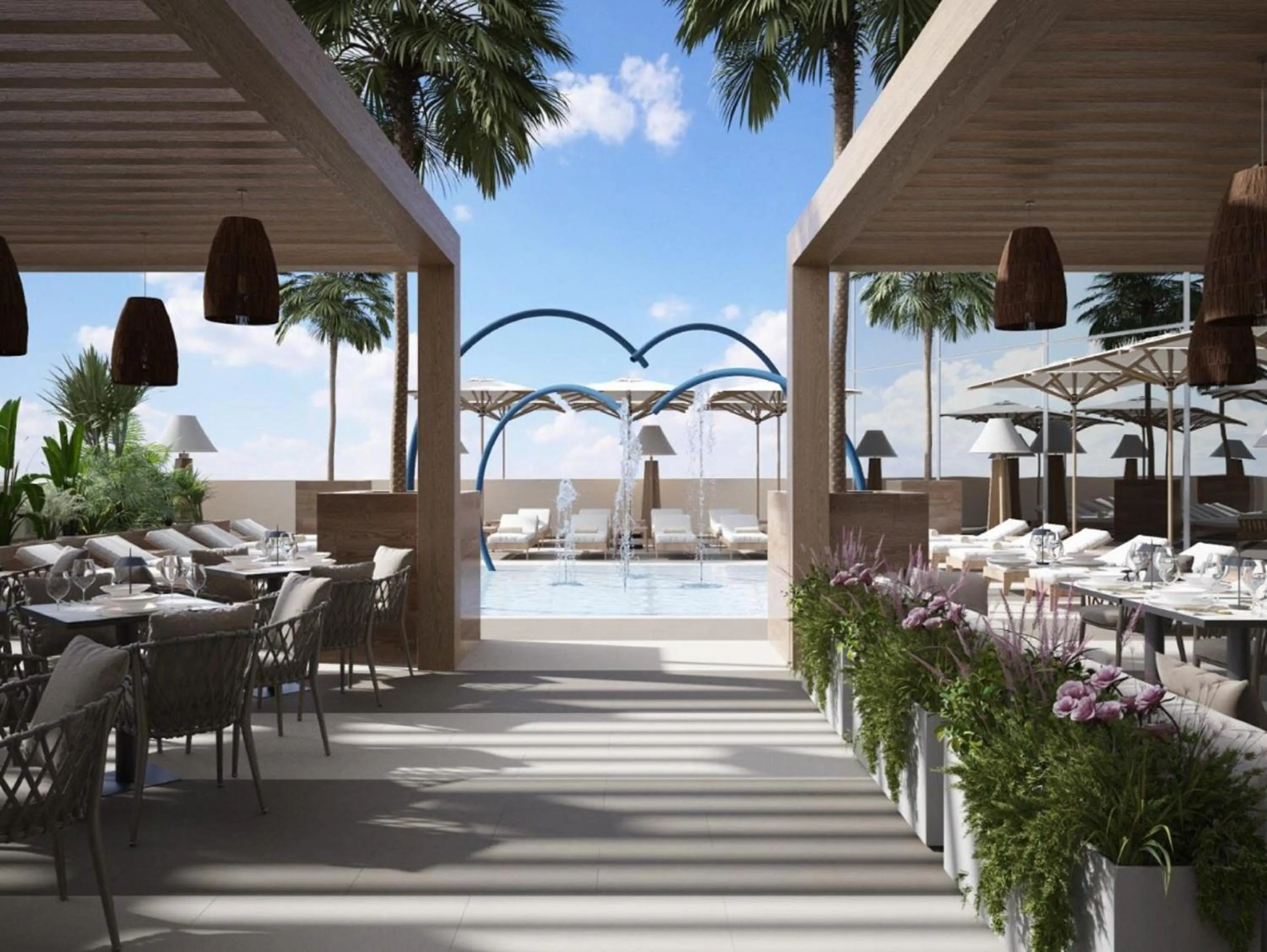 Patio in Hotel Local Dubai, Jumeirah Village Triangle, Autograph Collection