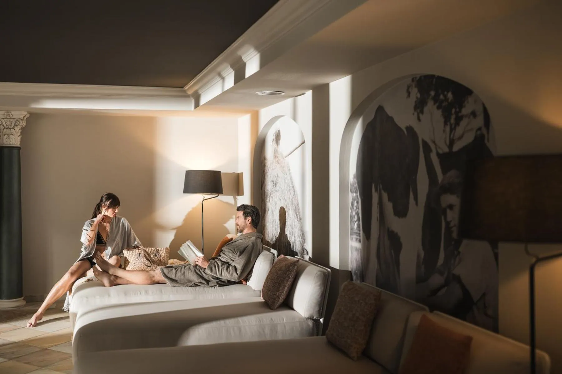 Spa and wellness centre/facilities, Bed in Falkensteiner Hotel Falkensteinerhof Superior