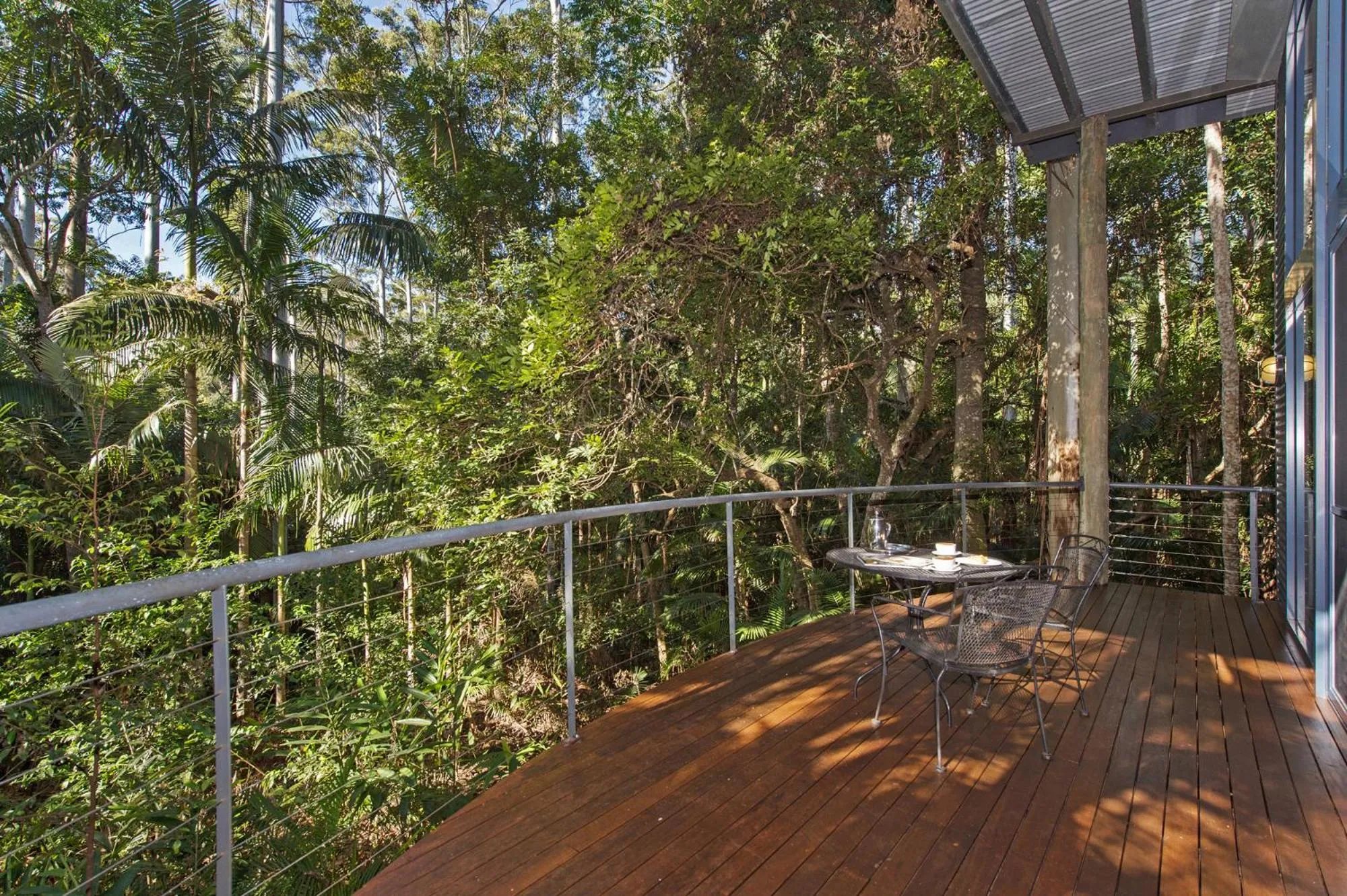 Patio in Pethers Rainforest Retreat