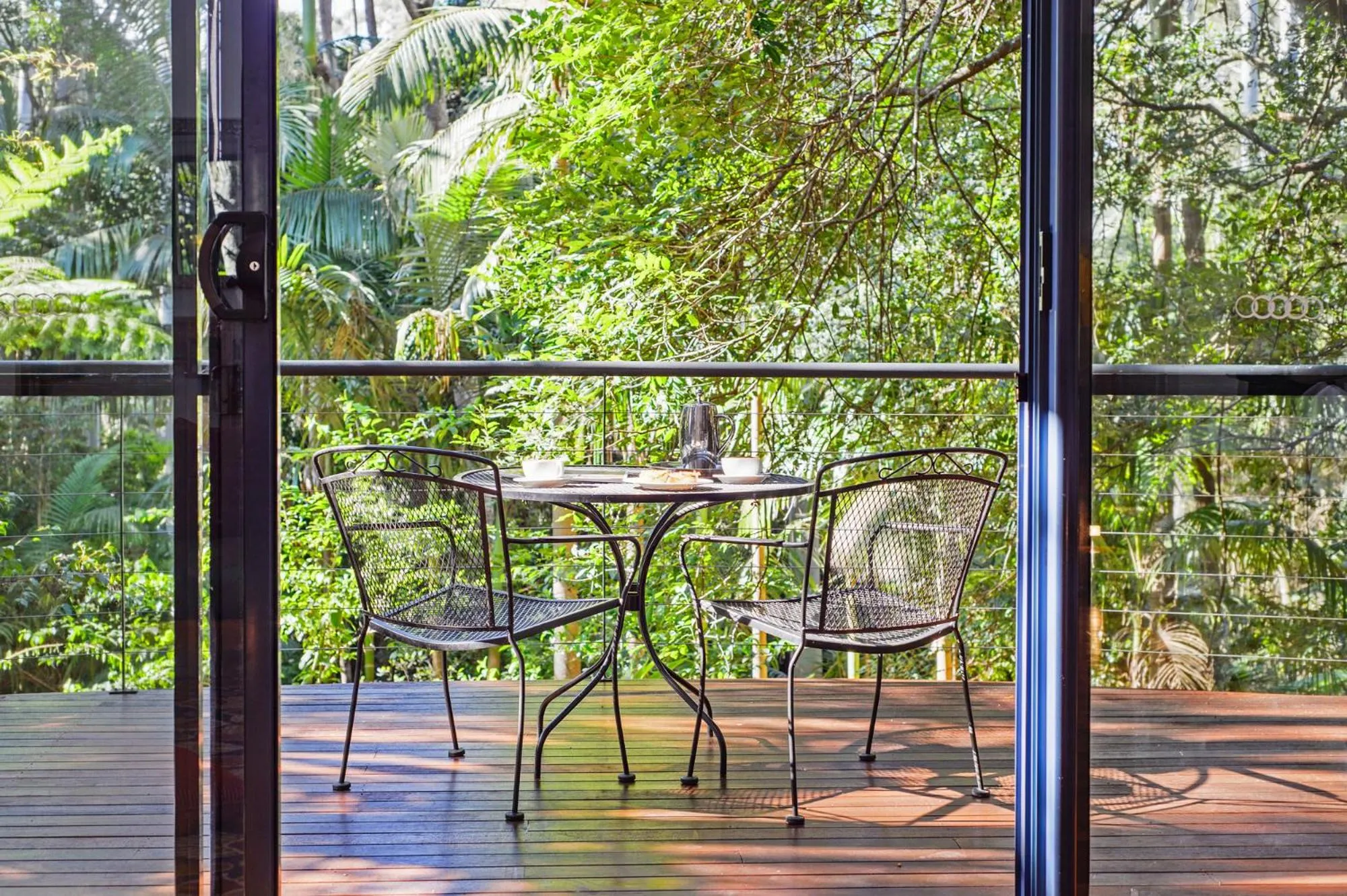 Patio in Pethers Rainforest Retreat