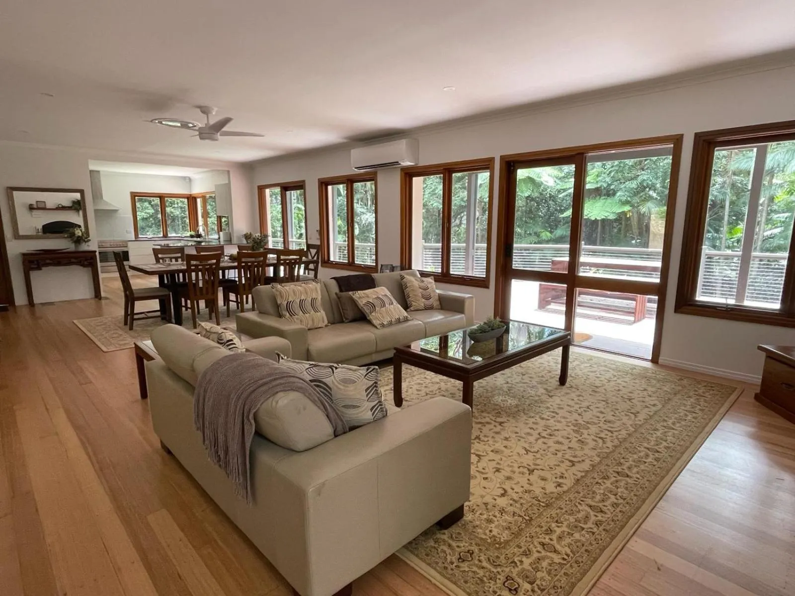 Living room in Pethers Rainforest Retreat