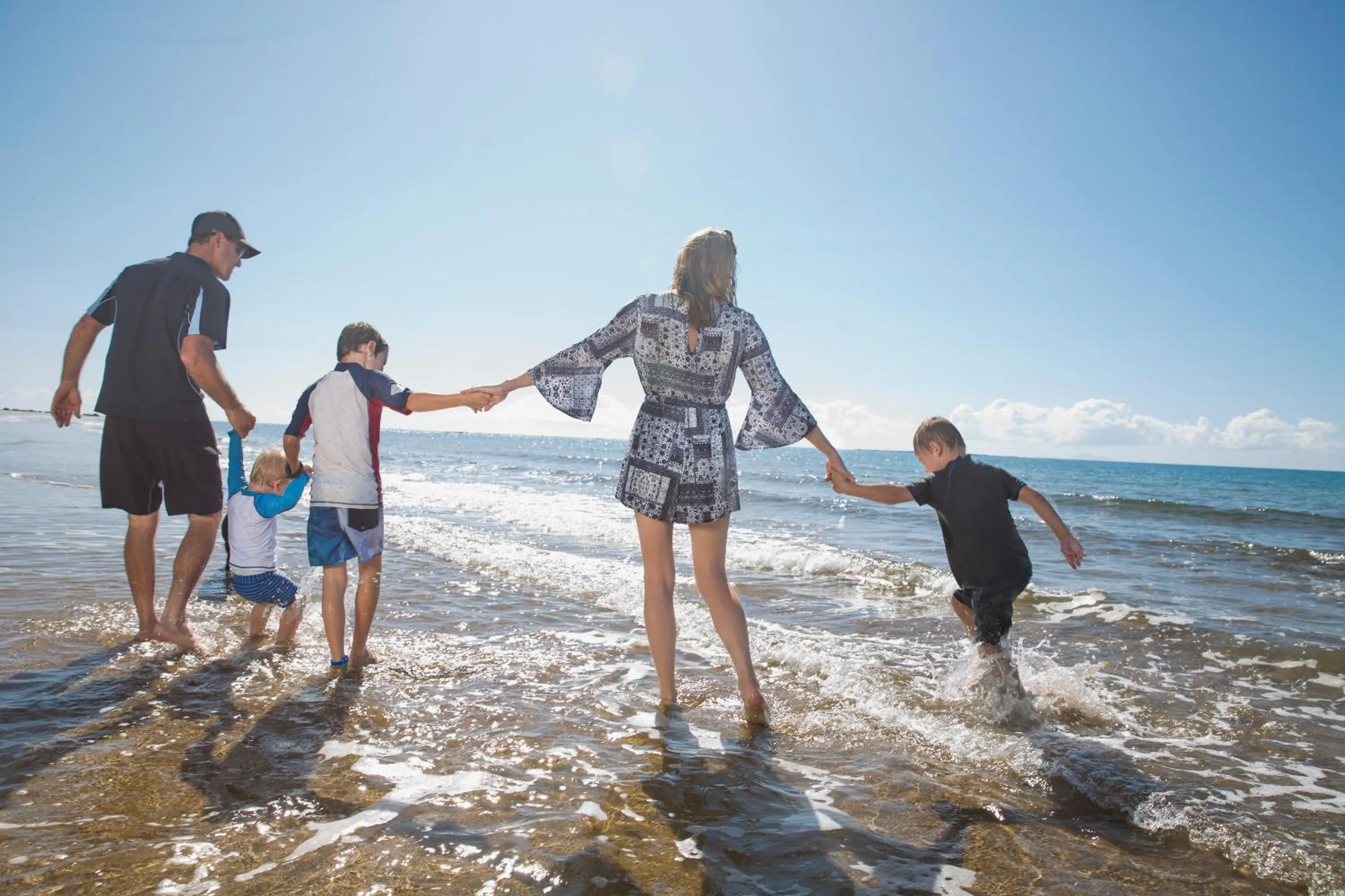 Family in Sarina Beach Motel