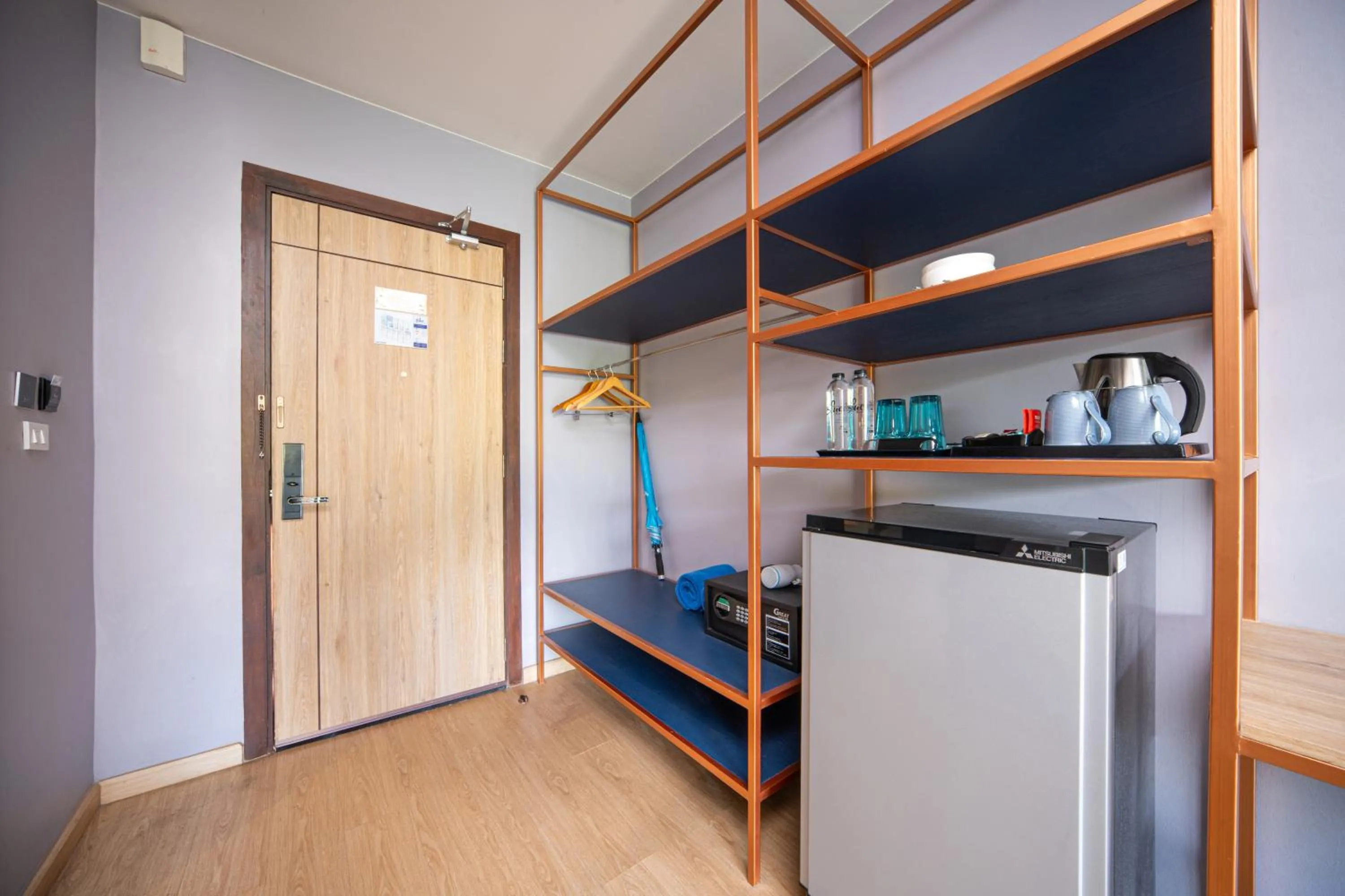 Bed in The Blue Hotel