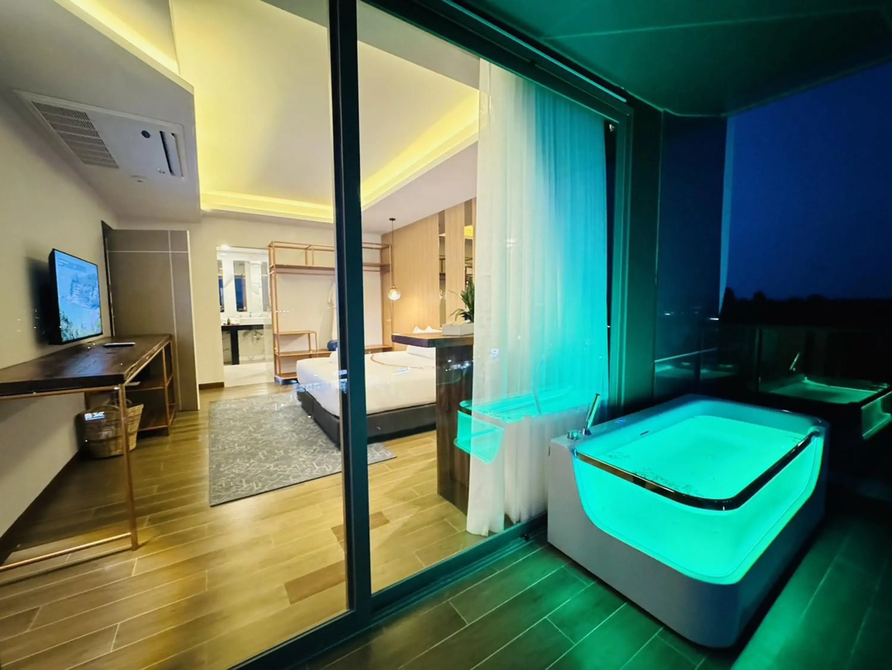 Photo of the whole room, Bed in The Blue Hotel Photo of the whole room, Bed in The Blue Hotel