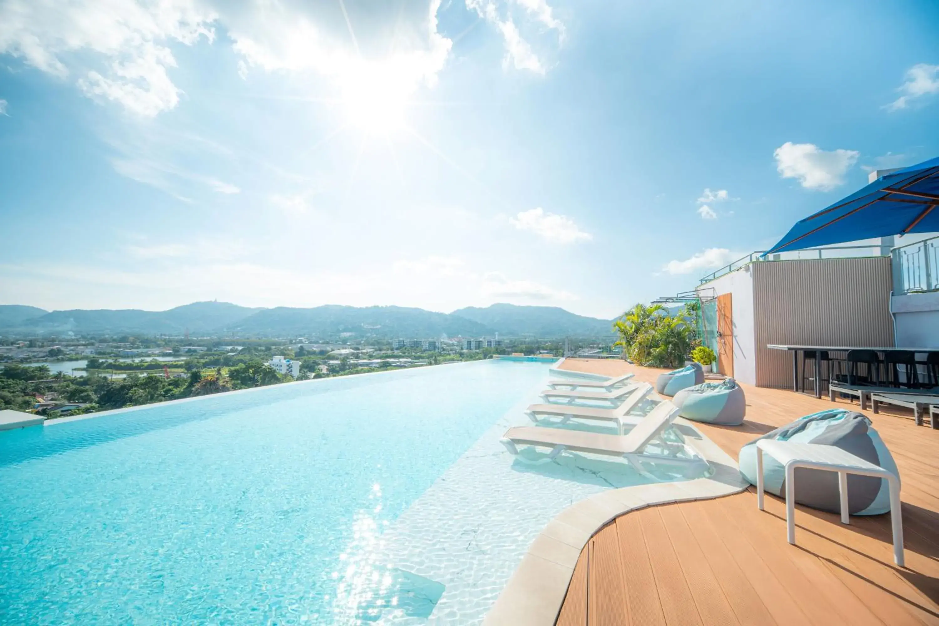 Swimming pool in The Blue Hotel Swimming pool in The Blue Hotel