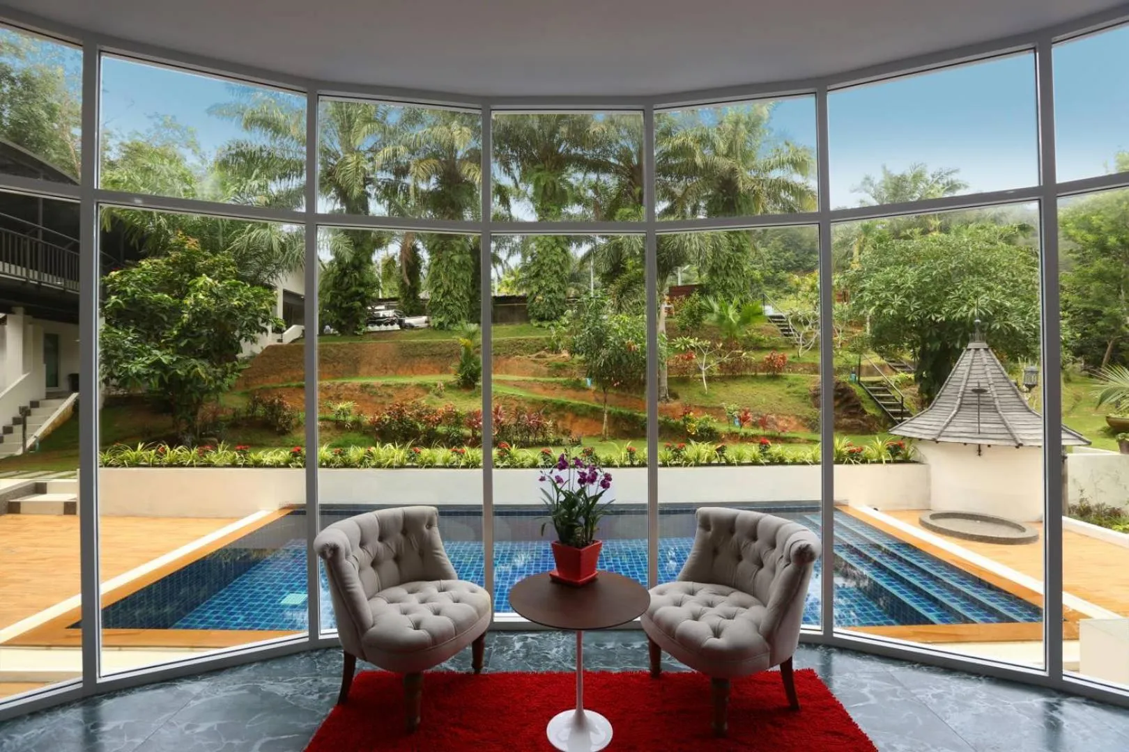 Patio in Chalong - 10 BR Private Pool Villa - Villa Nap Dau - Phuket