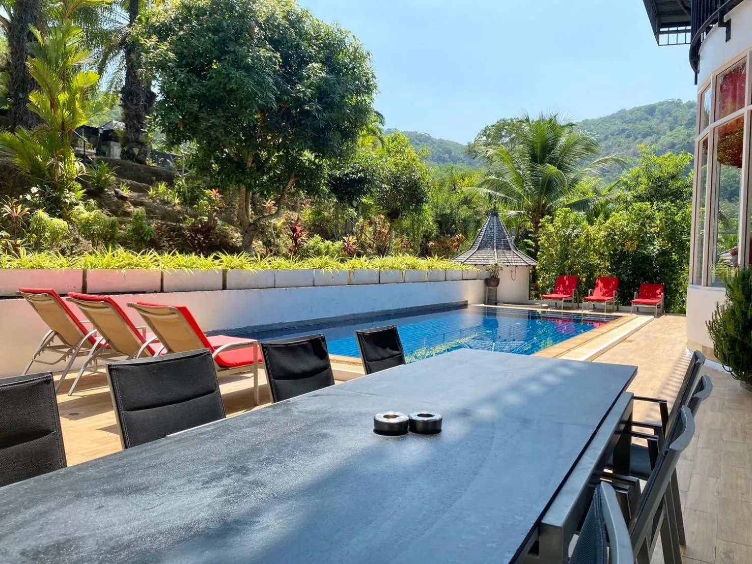 Patio in Chalong - 10 BR Private Pool Villa - Villa Nap Dau - Phuket