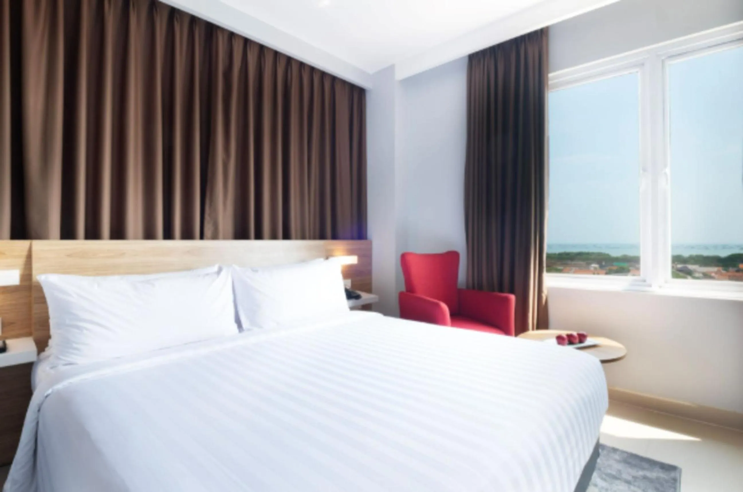 Bedroom, Bed in Hotel NEO Cirebon by ASTON