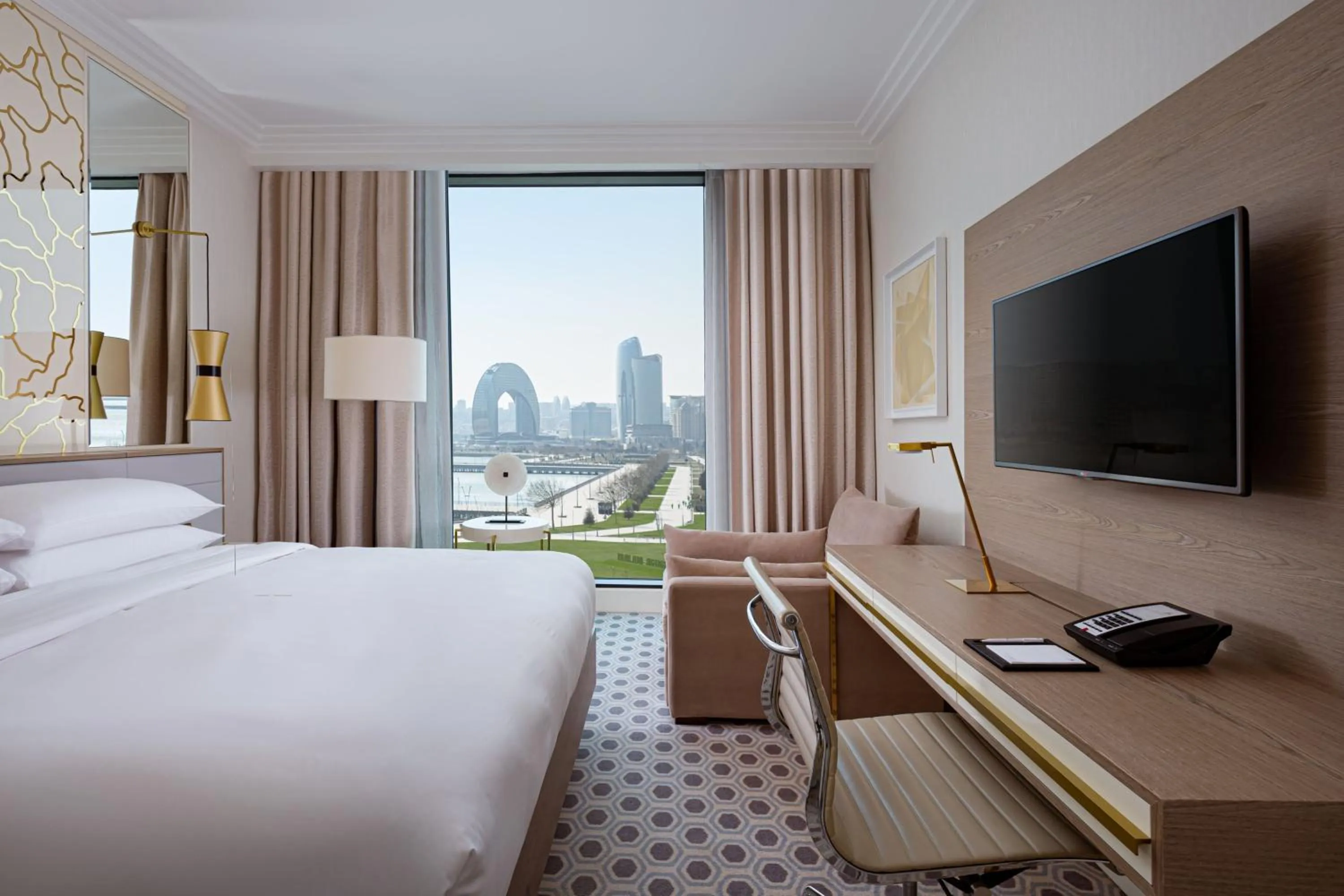 Photo of the whole room, Bed in Baku Marriott Hotel Boulevard