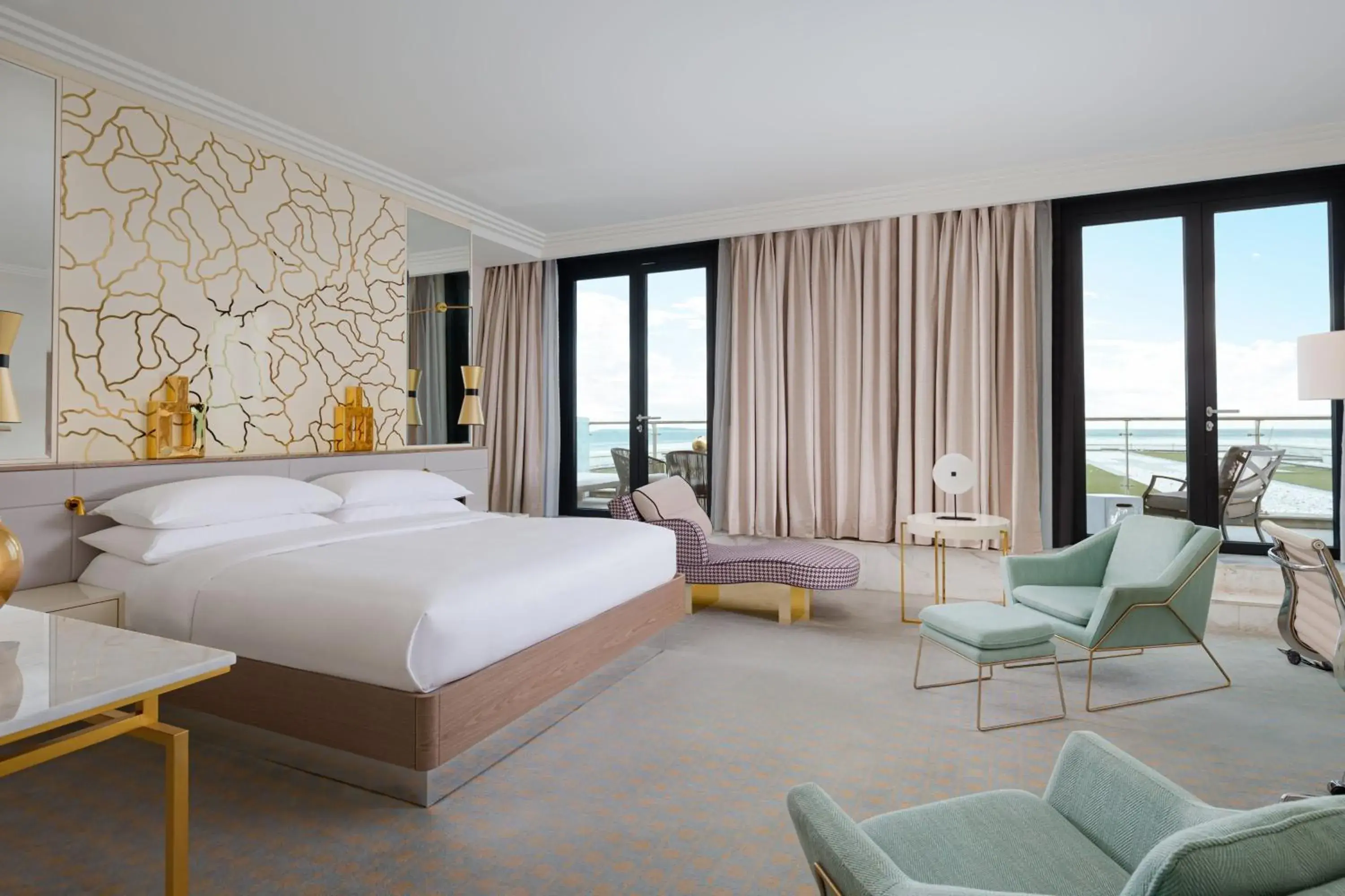 One-Bedroom Larger King Suite with Terrace, Sea View, and Top Floor - single occupancy in Baku Marriott Hotel Boulevard One-Bedroom Larger King Suite with Terrace, Sea View, and Top Floor - single occupancy in Baku Marriott Hotel Boulevard