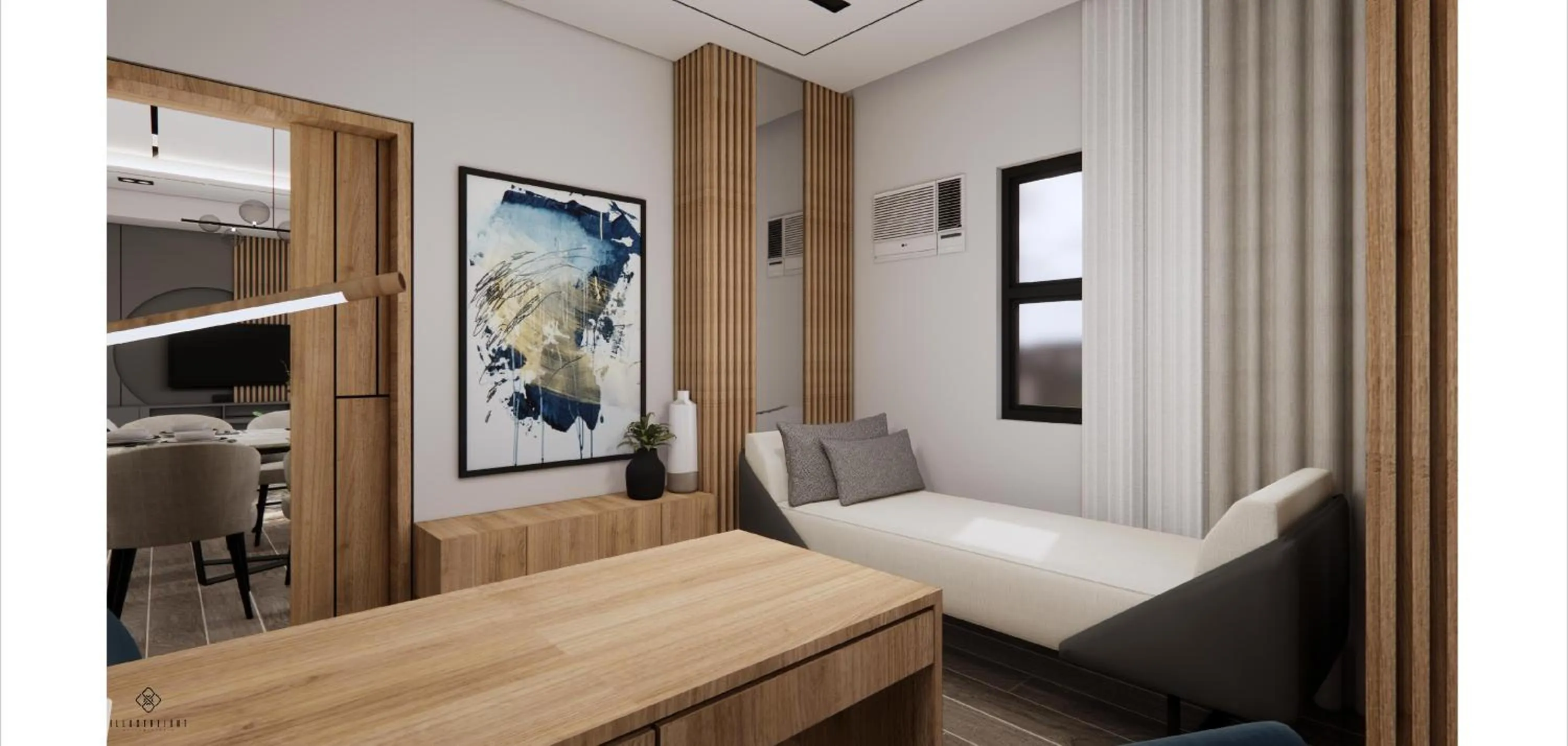 Seating area in Novel Hotel Manila