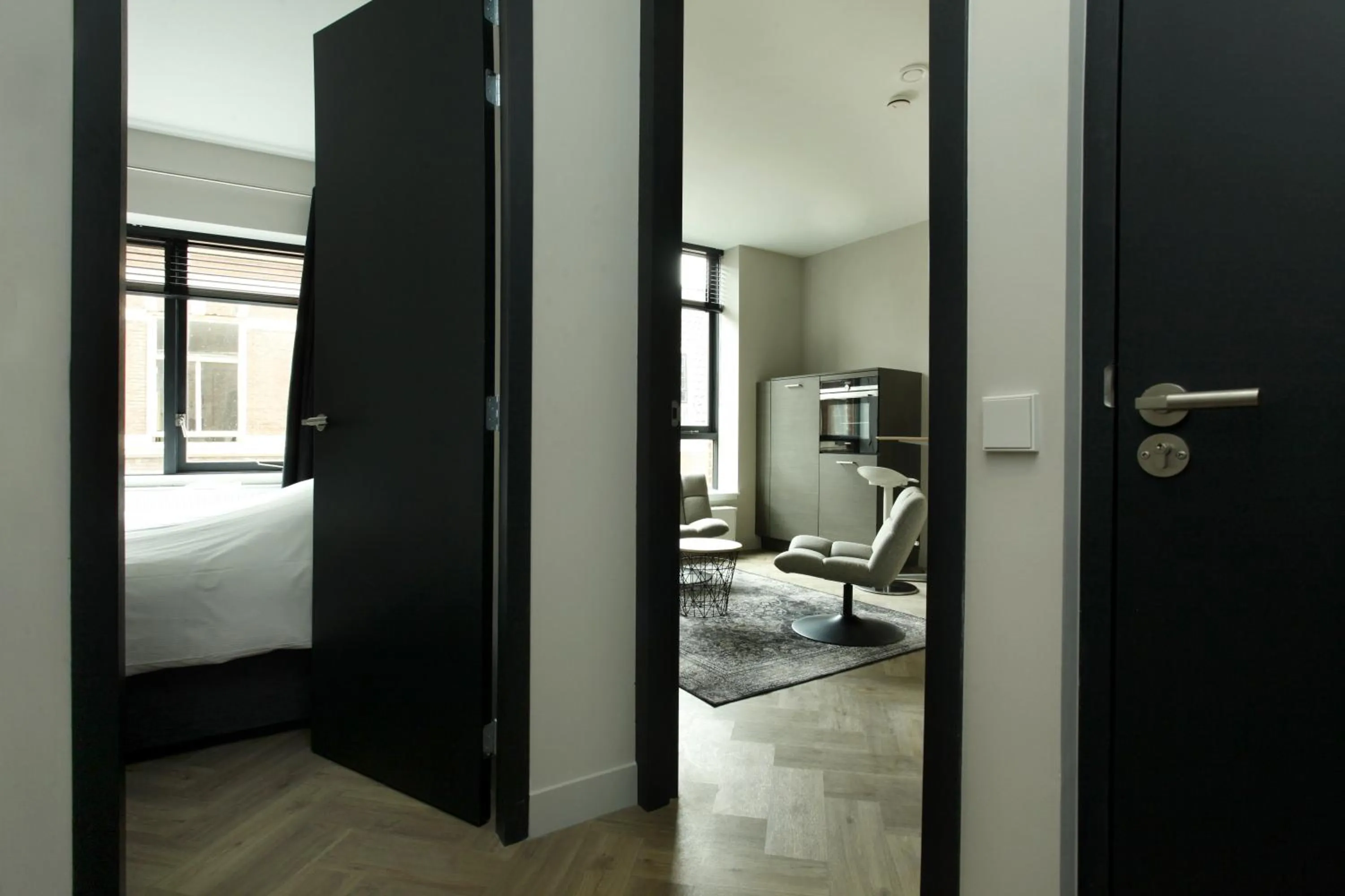 Kitchen or kitchenette in Stayci Serviced Apartments Westeinde