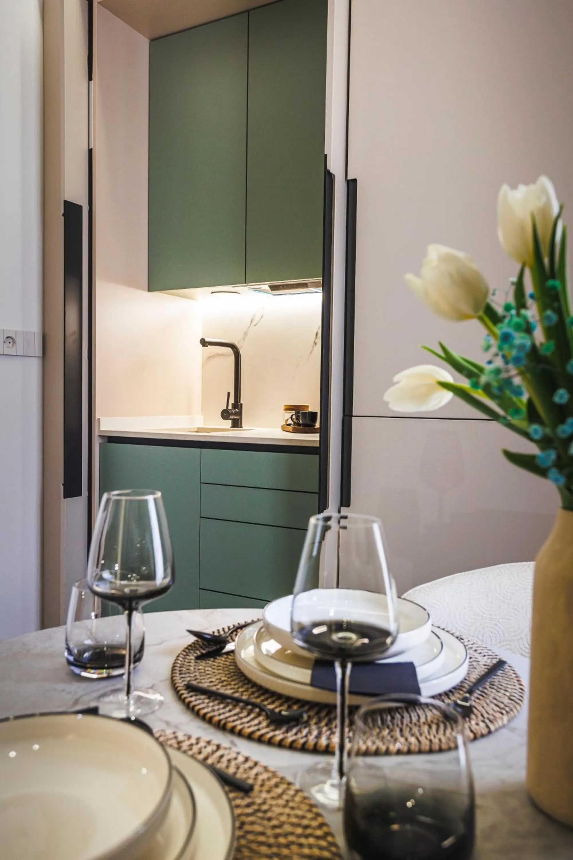 Kitchen or kitchenette in Corral del Carbón GG Luxury Hotel Boutique