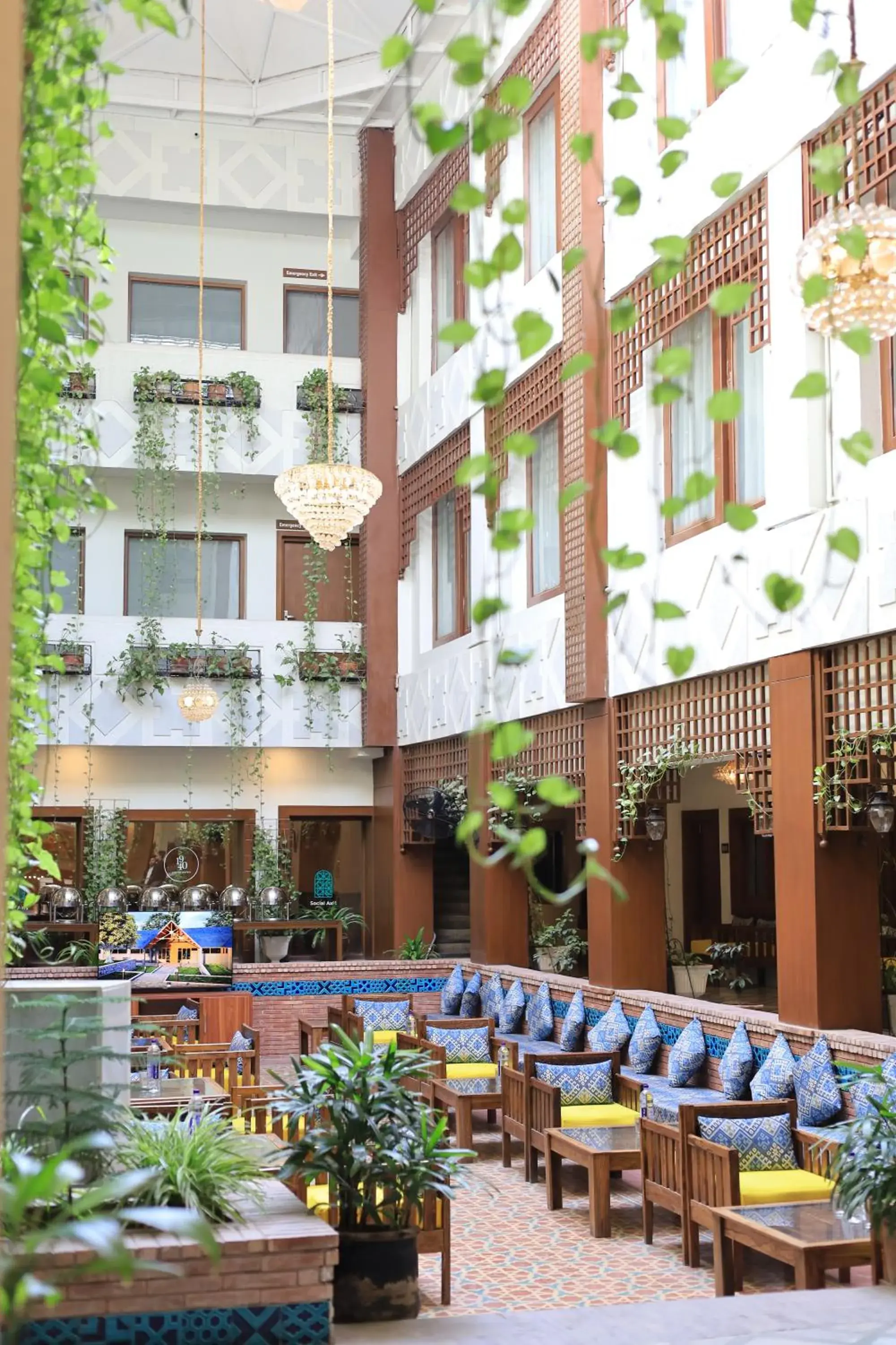 Inner courtyard view in Destination Heritage Peshawar Inner courtyard view in Destination Heritage Peshawar