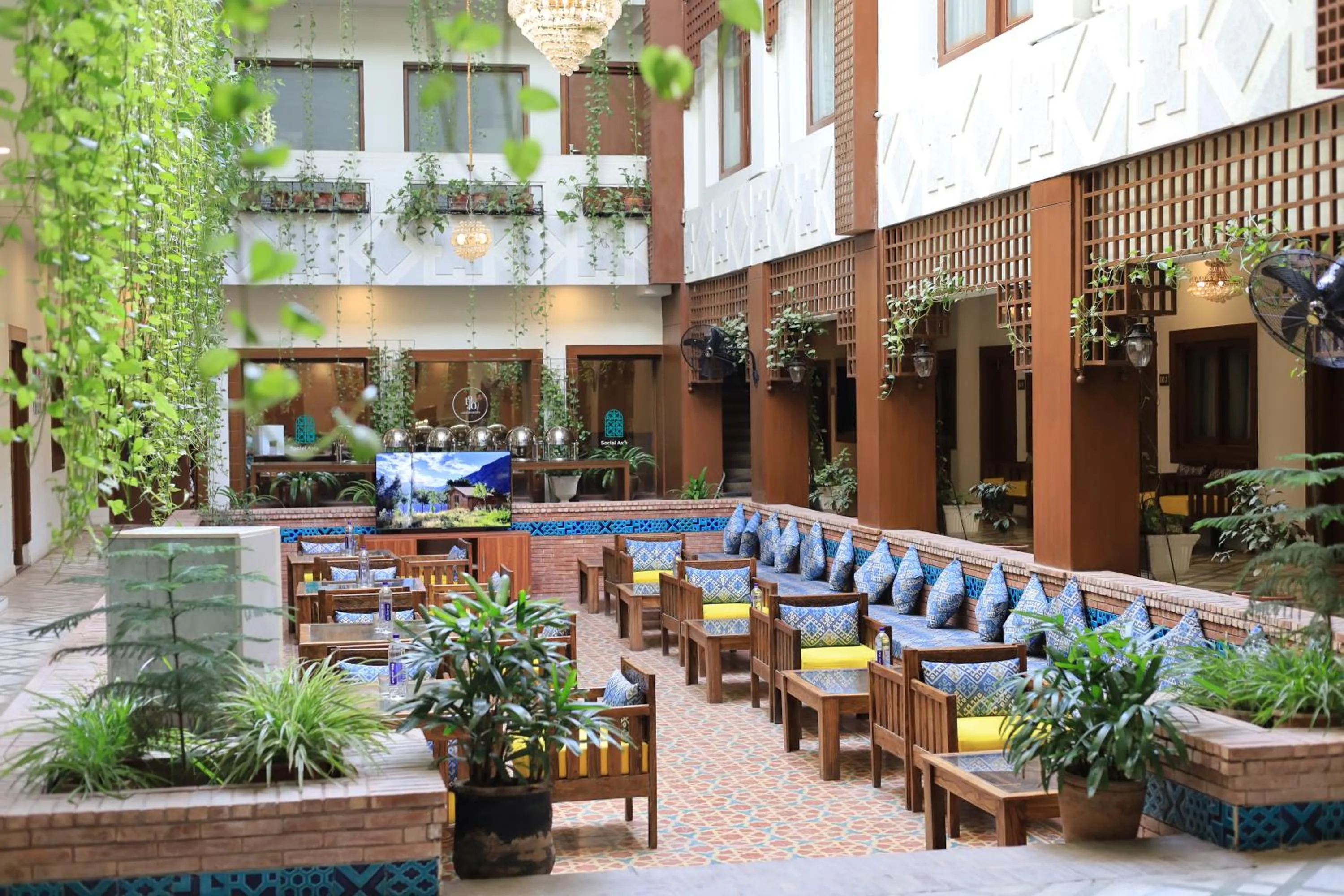 Inner courtyard view in Destination Heritage Peshawar