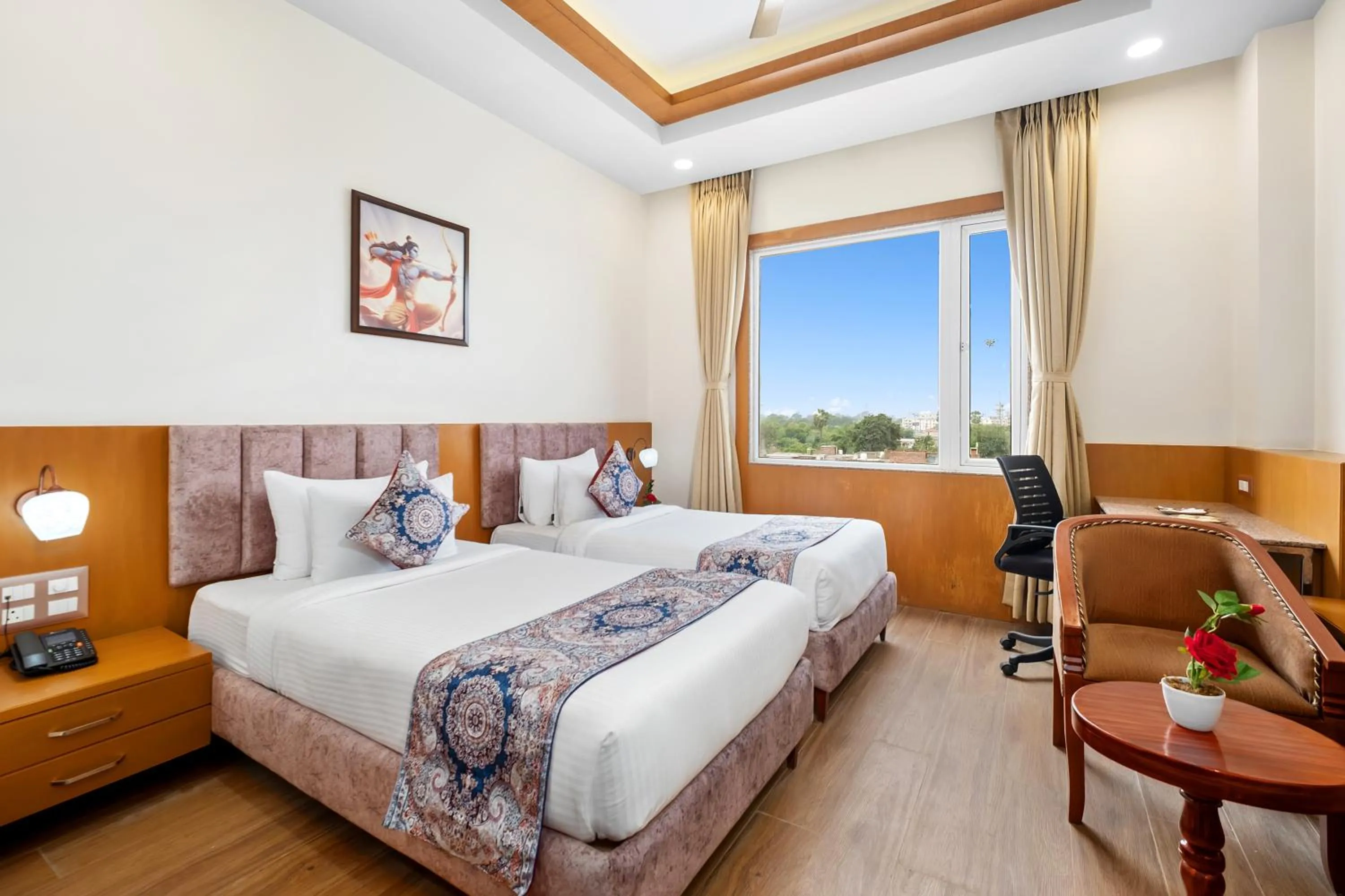 Bed in Padmshree Palace