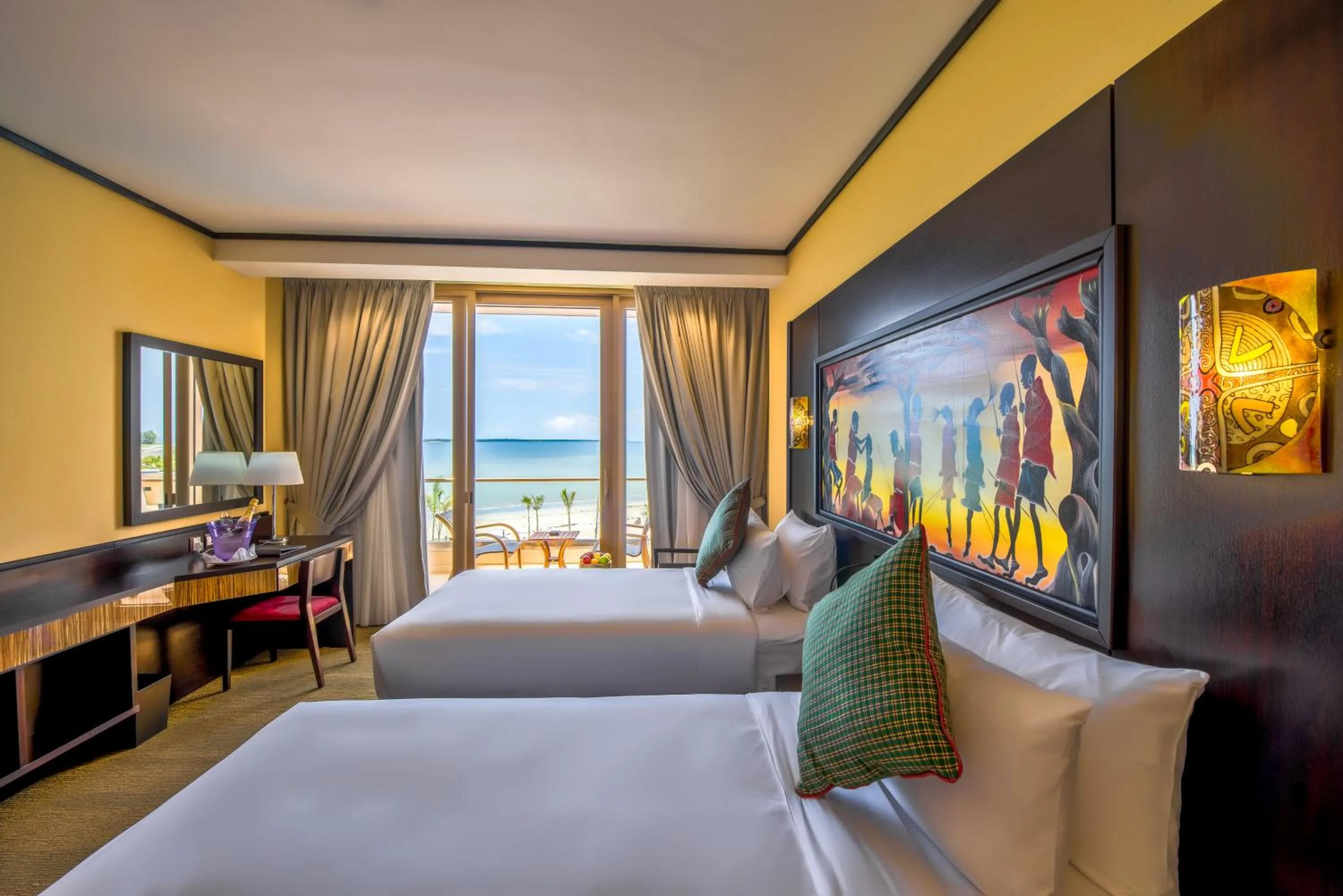 Bed in Ramada Resort By Wyndham Dar es Salaam