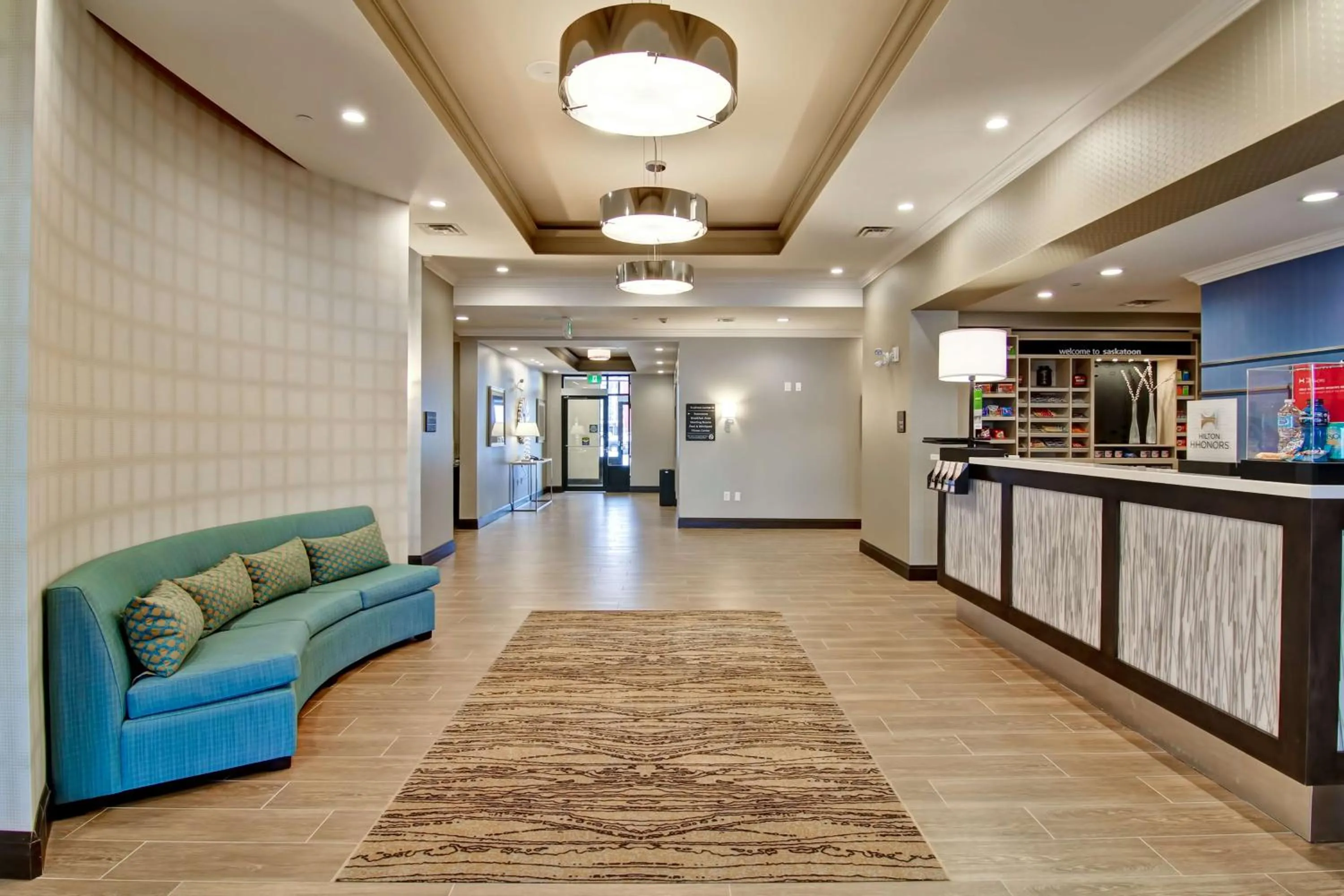 Lobby or reception in Hampton Inn & Suites by Hilton Saskatoon Airport