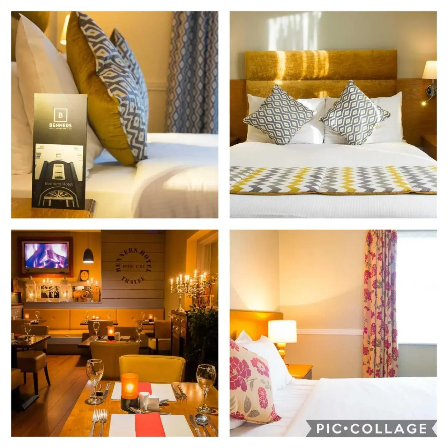 Bedroom, Bed in Tralee Benners Hotel Bedroom, Bed in Tralee Benners Hotel