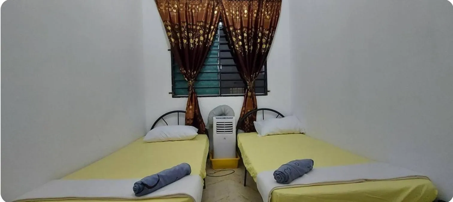 Bed in KK Minimalist Budget 2 Bedroom Appt f 6 free park