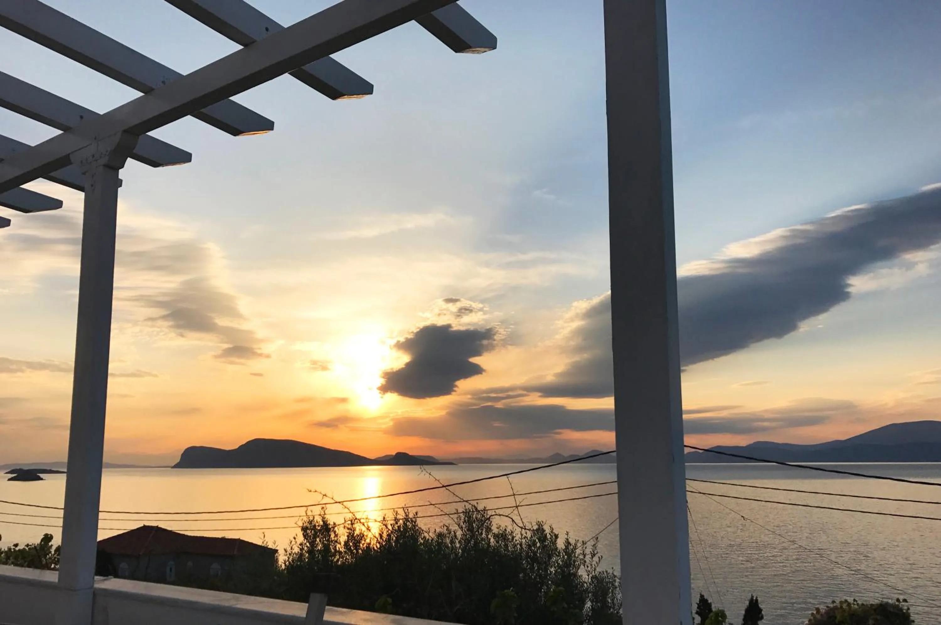 Sea view in Vlichos Studio Apartment