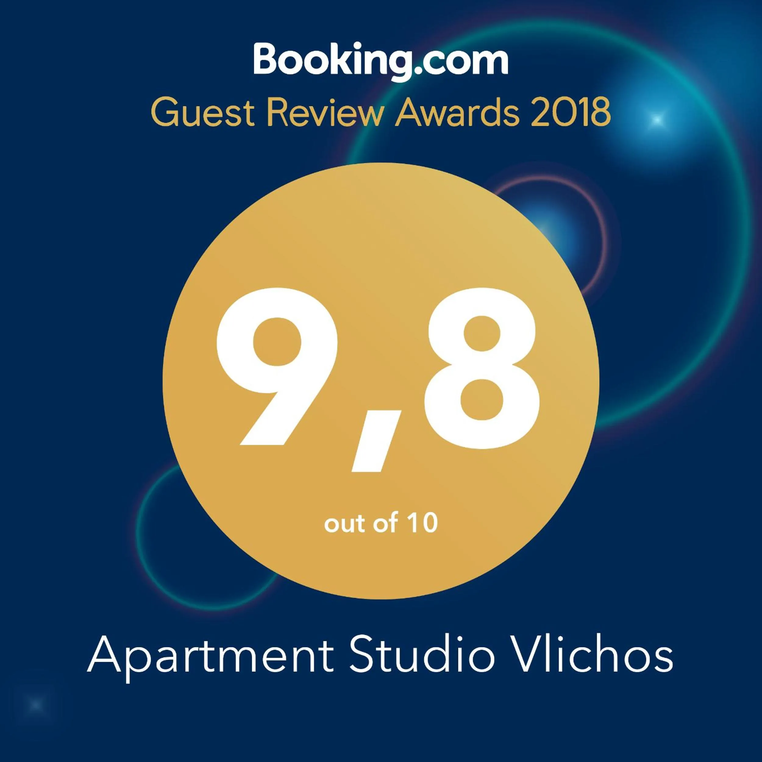Certificate/Award in Vlichos Studio Apartment