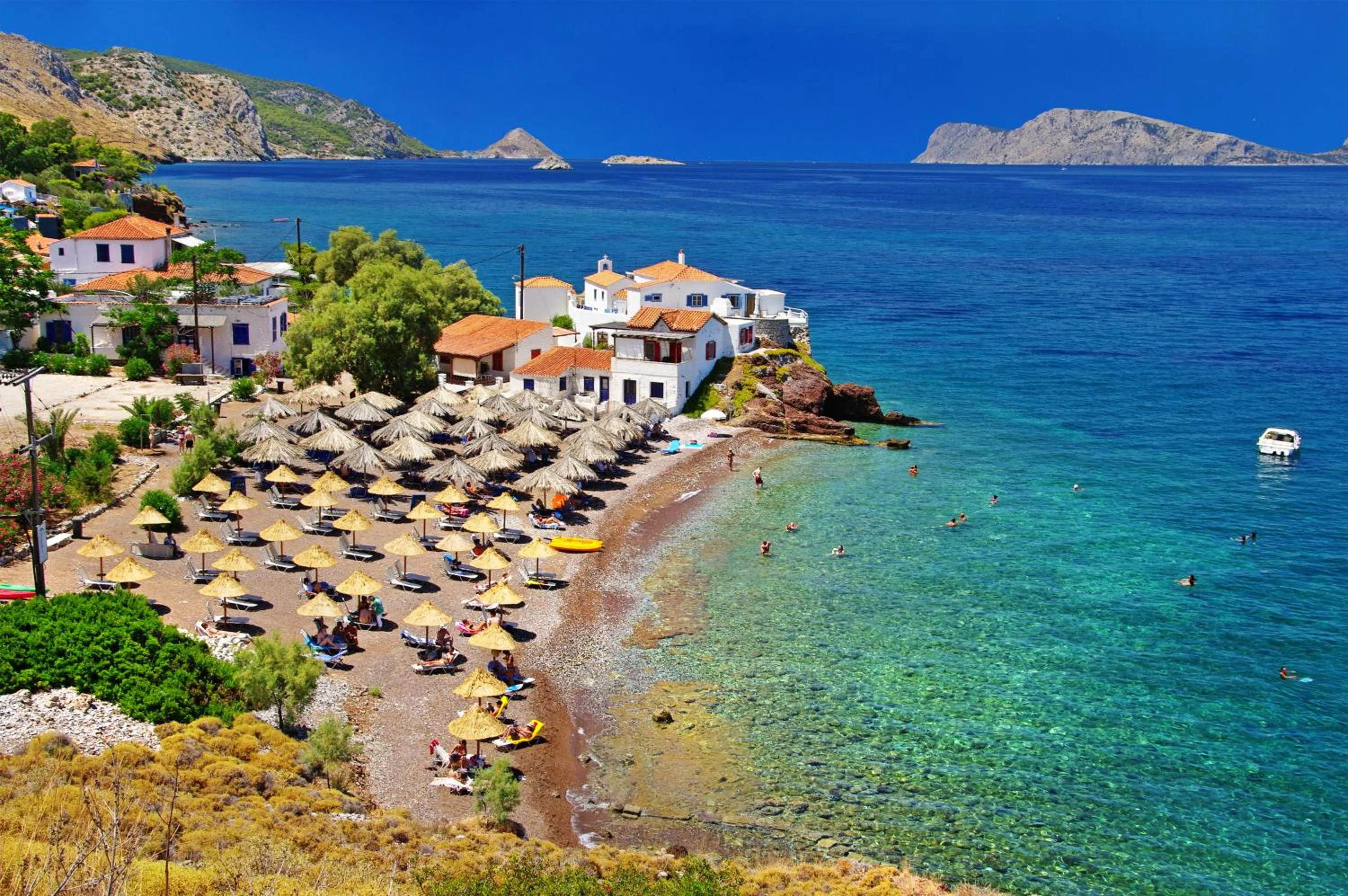 Beach in Vlichos Studio Apartment
