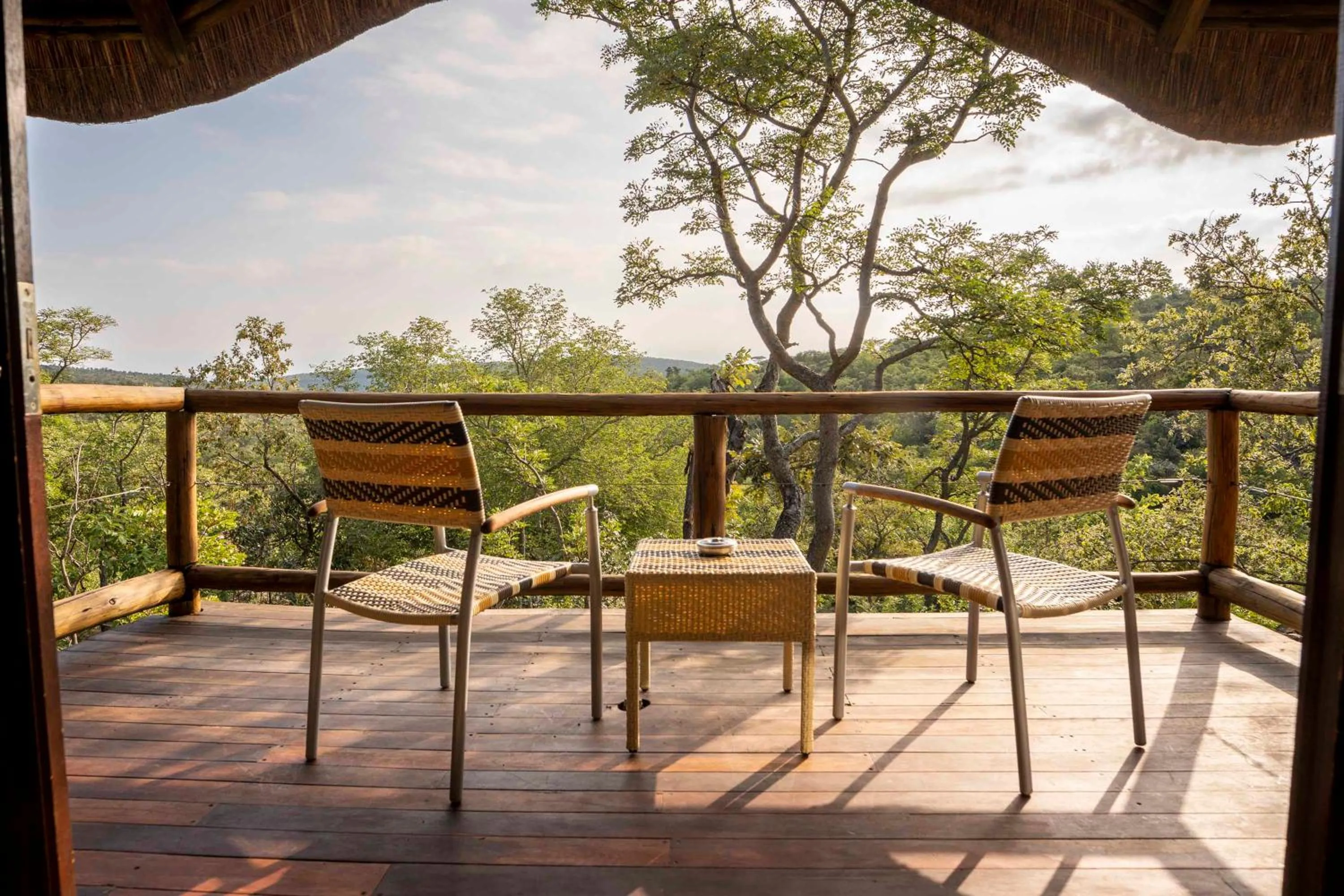 Patio in Tshwene Lodge