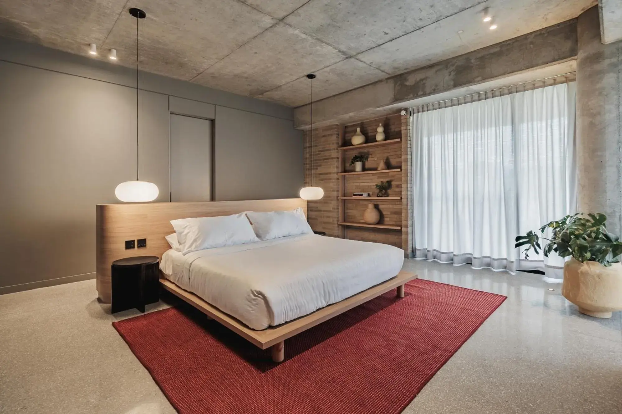 Bed in The Somos Loho Hotel Bed in The Somos Loho Hotel