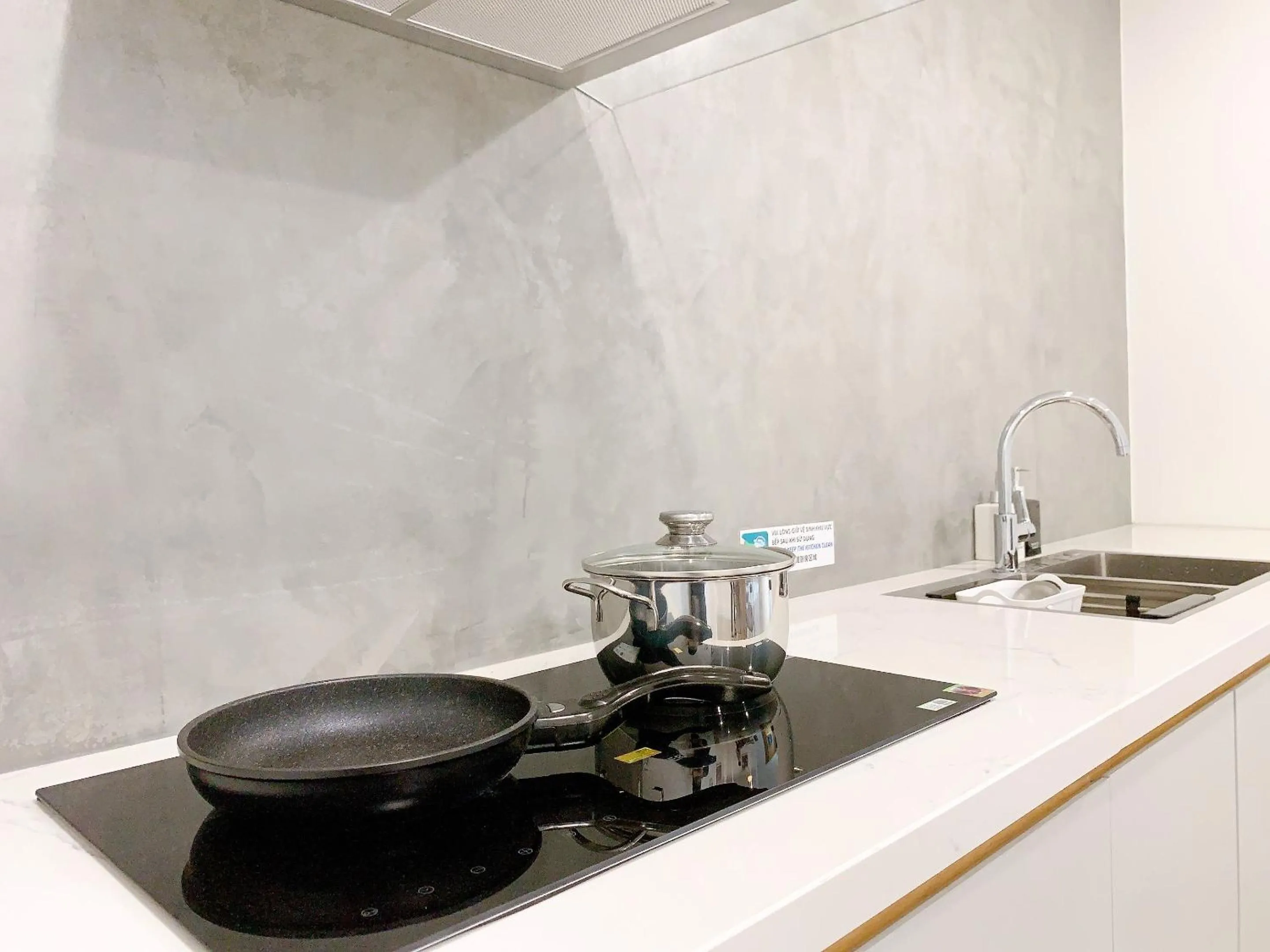 Kitchen or kitchenette in Ha Tay Millennium Apartments - Free Gym Pool