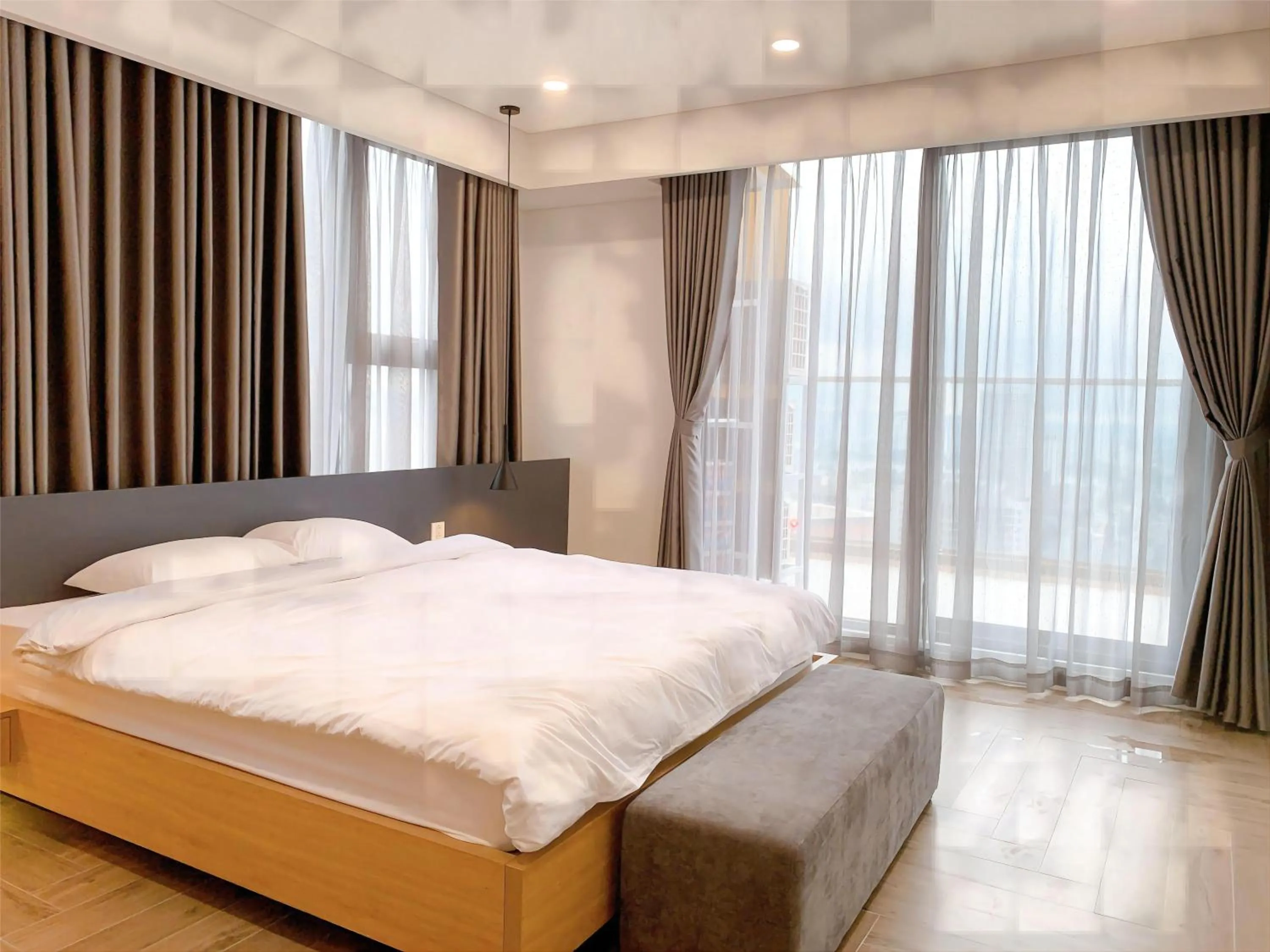 Bed in Ha Tay Millennium Apartments - Free Gym Pool